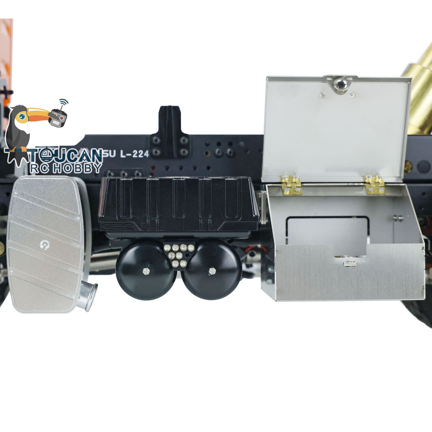 LESU 1/14 RC Dumper Car pour camion à benne basculante à châssis métallique 4x4 TGS