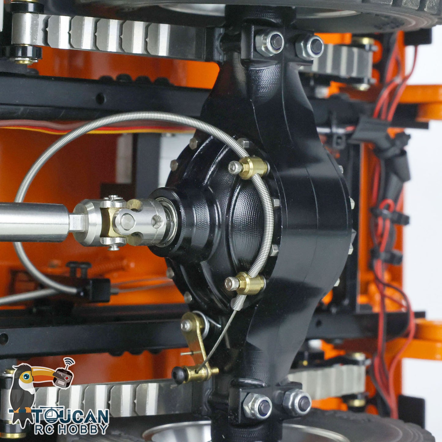 LESU 1/14 RC Dumper Car pour camion à benne basculante à châssis métallique 4x4 TGS