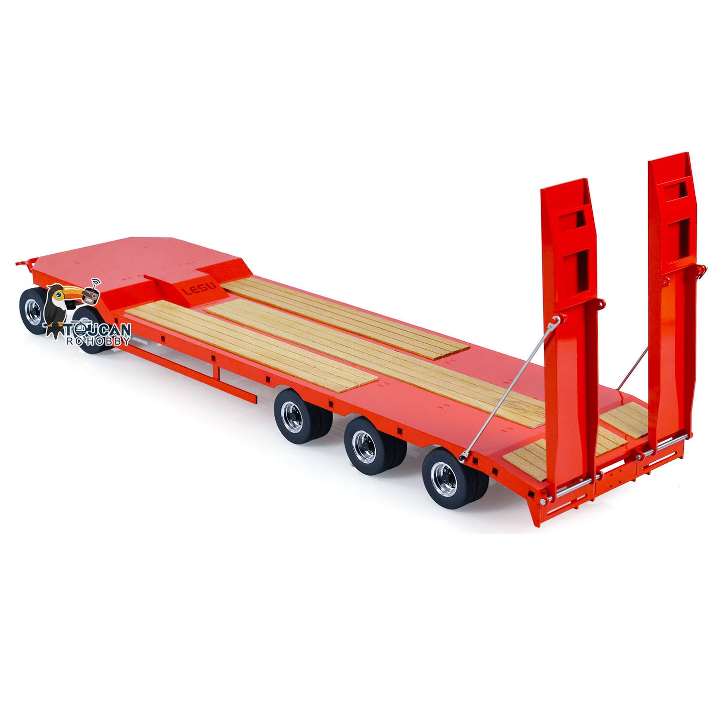 LESU Metal Flatbed Trailer for 1/14 RC Hydraulic Car