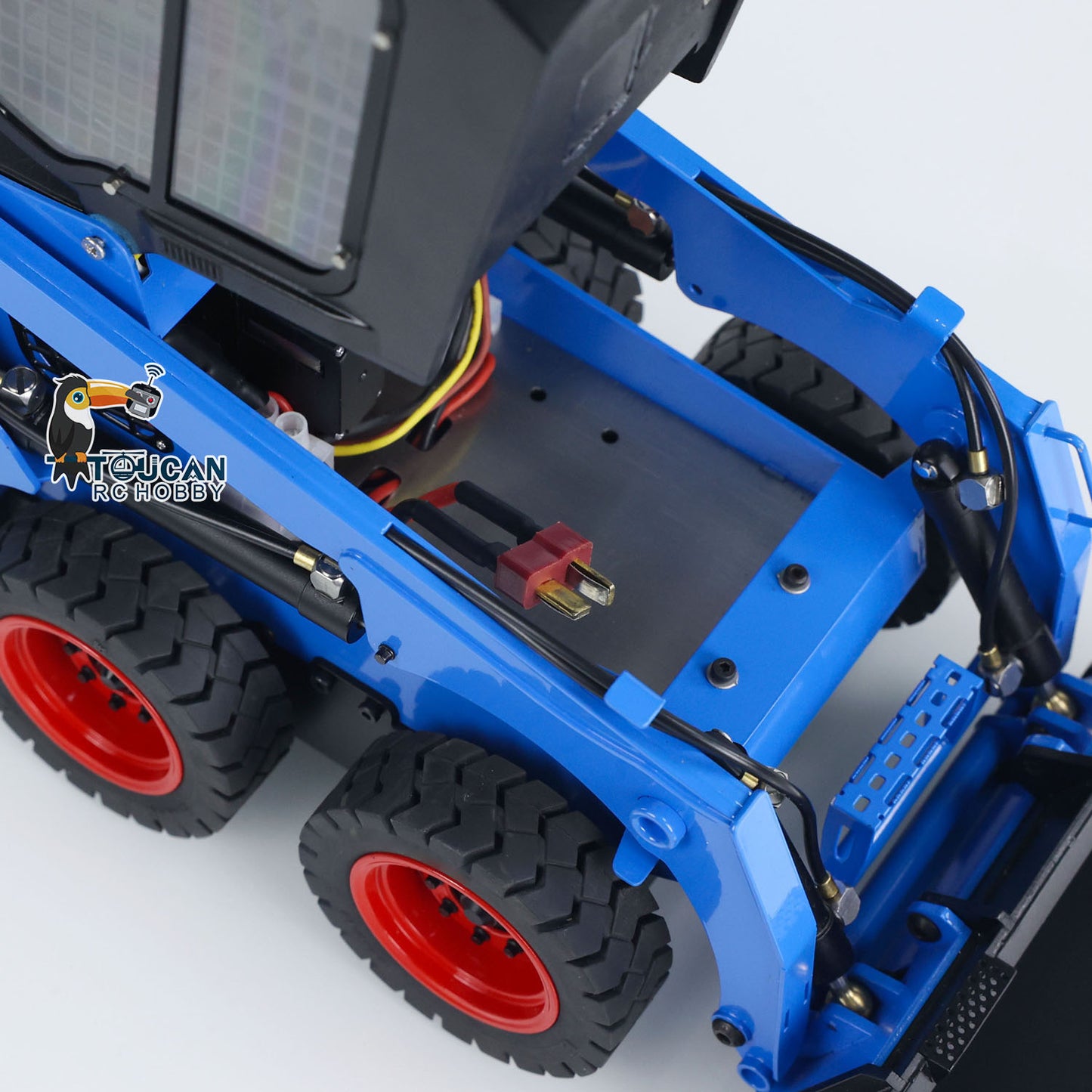 Metal 1/14 Hydraulic RC Skid-Steer Loader SM450 Remote Control Wheeled Car Model