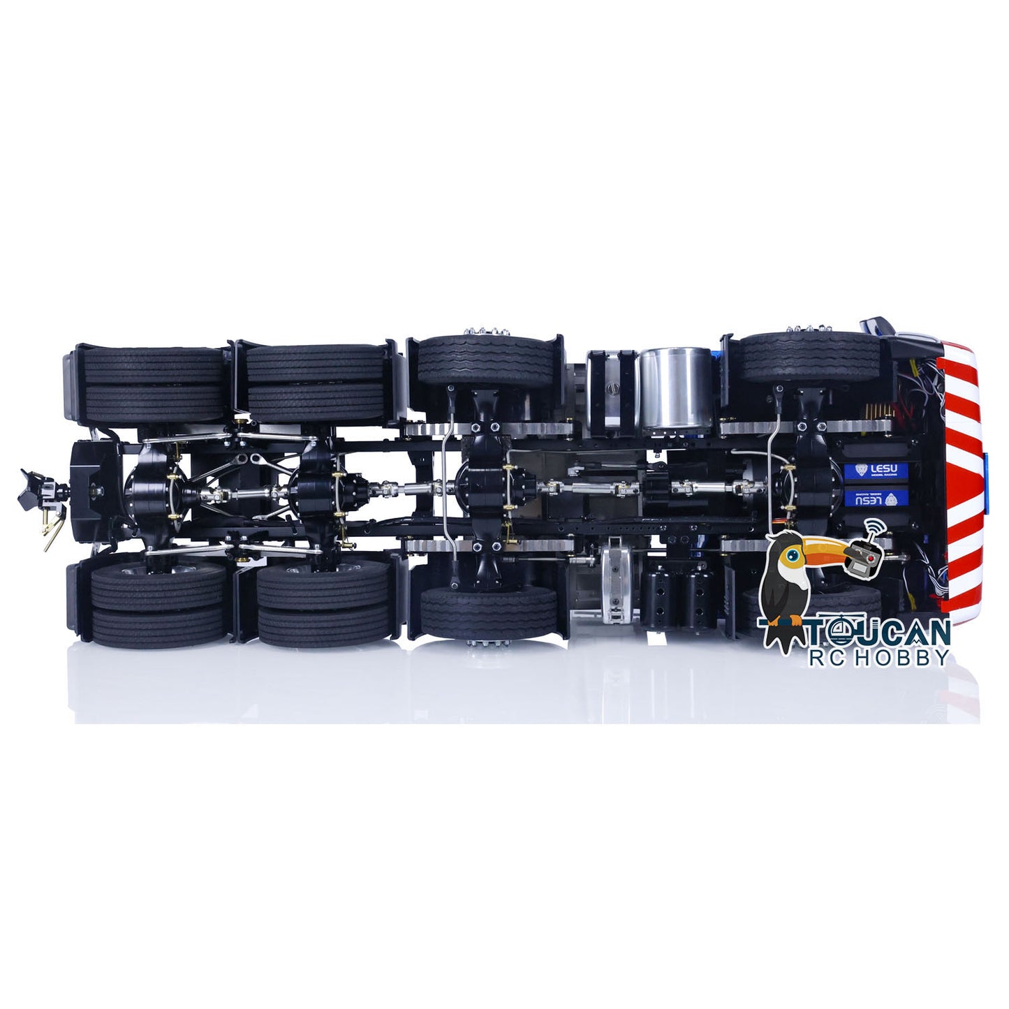 TOUCAN Metal Chassis 1/14 RC Tractor Truck 8x8 RTR Remote Control Car Sound Lights