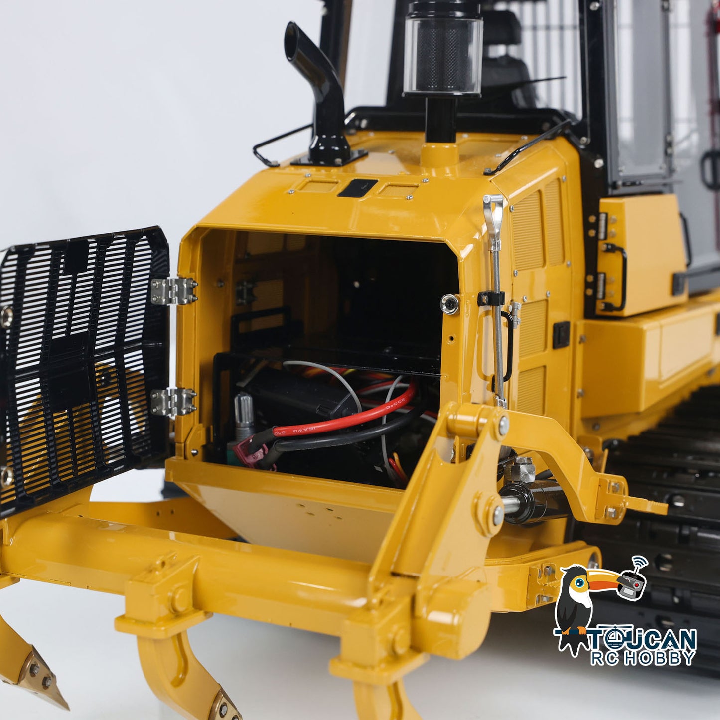 LESU 1/14 RC Hydraulic Loader Upgrade 973K Tracked Car Openable Bucket Rear Plow Painted Assembled PNP