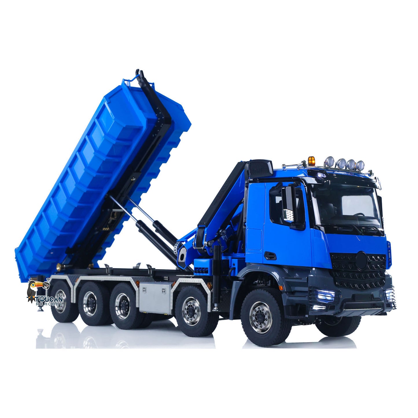 1/14 10x10 RC Hydraulikkran-Muldenkipper mit normaler Metallschaufel