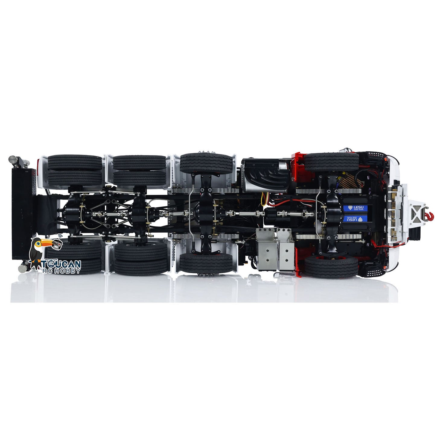 LESU 8x8 1/14 RC Camion tracteur à grue hydraulique avec bras de flèche