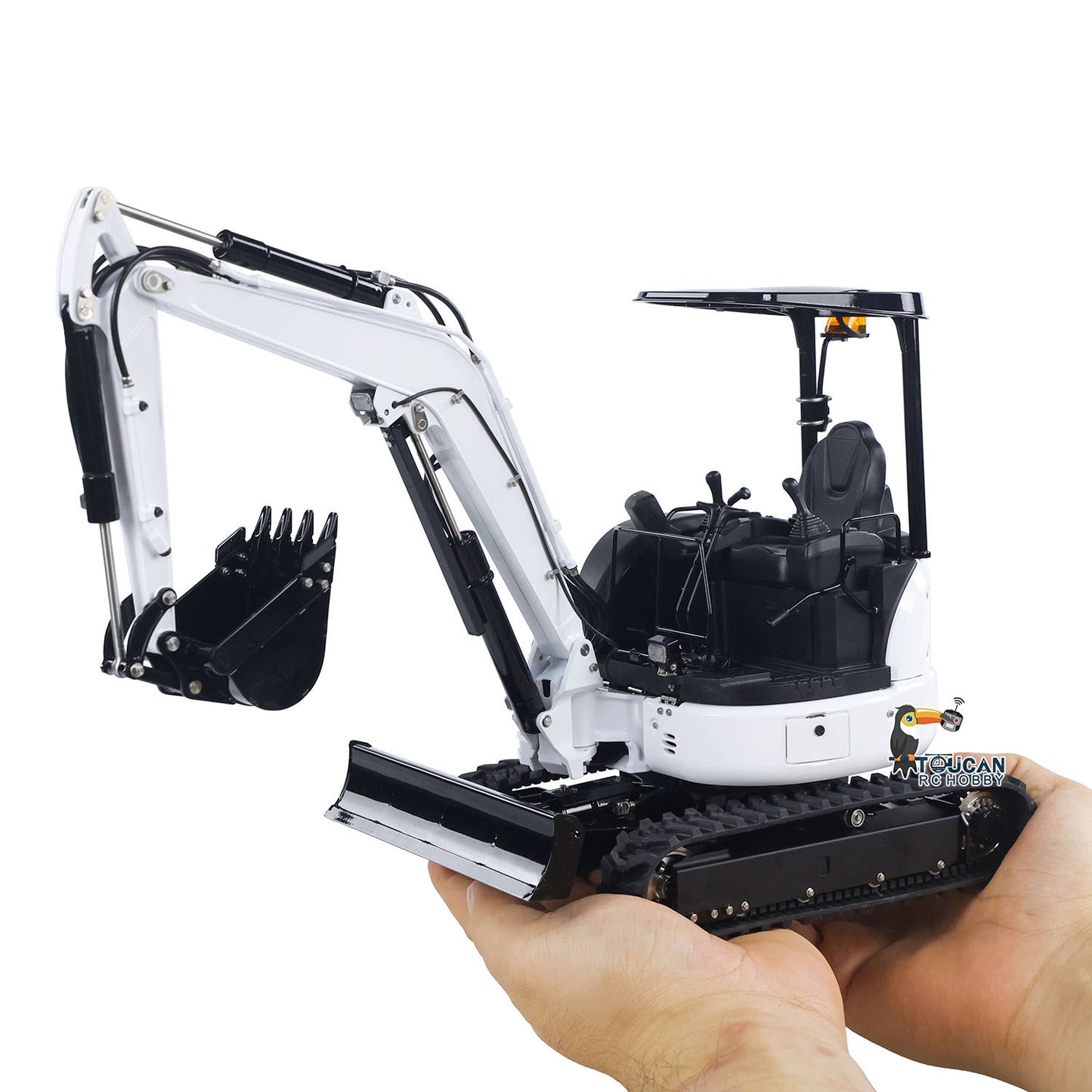 IN STOCK LESU 1/14 RC Hydraulic Excavator PC30 Mini Machine Toys  Light Pump Metal Radio Controlled Digger Model 6CH Plunger-type Valve