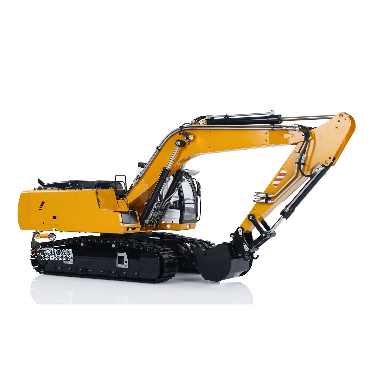 MTM 1/14 946 RC 2 Arms ARTR Metal Hydraulic Tracked Excavator Digger With Ripper Grab Tiltable Bucket