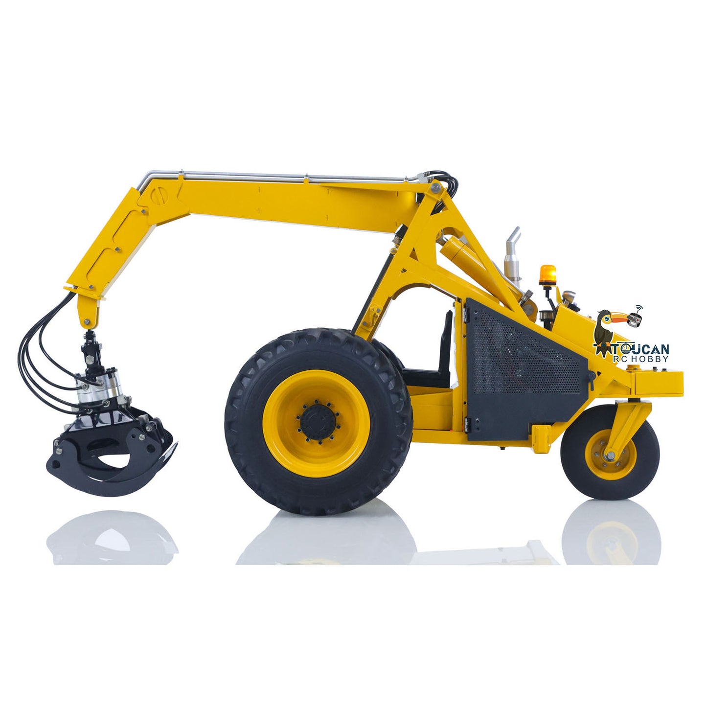 1/14 LESU AOUE 225A RC Hydraulic Log Loader Sugarcane Loader Grabber 4CH Valve Wheeled RTR Model Battery Radio