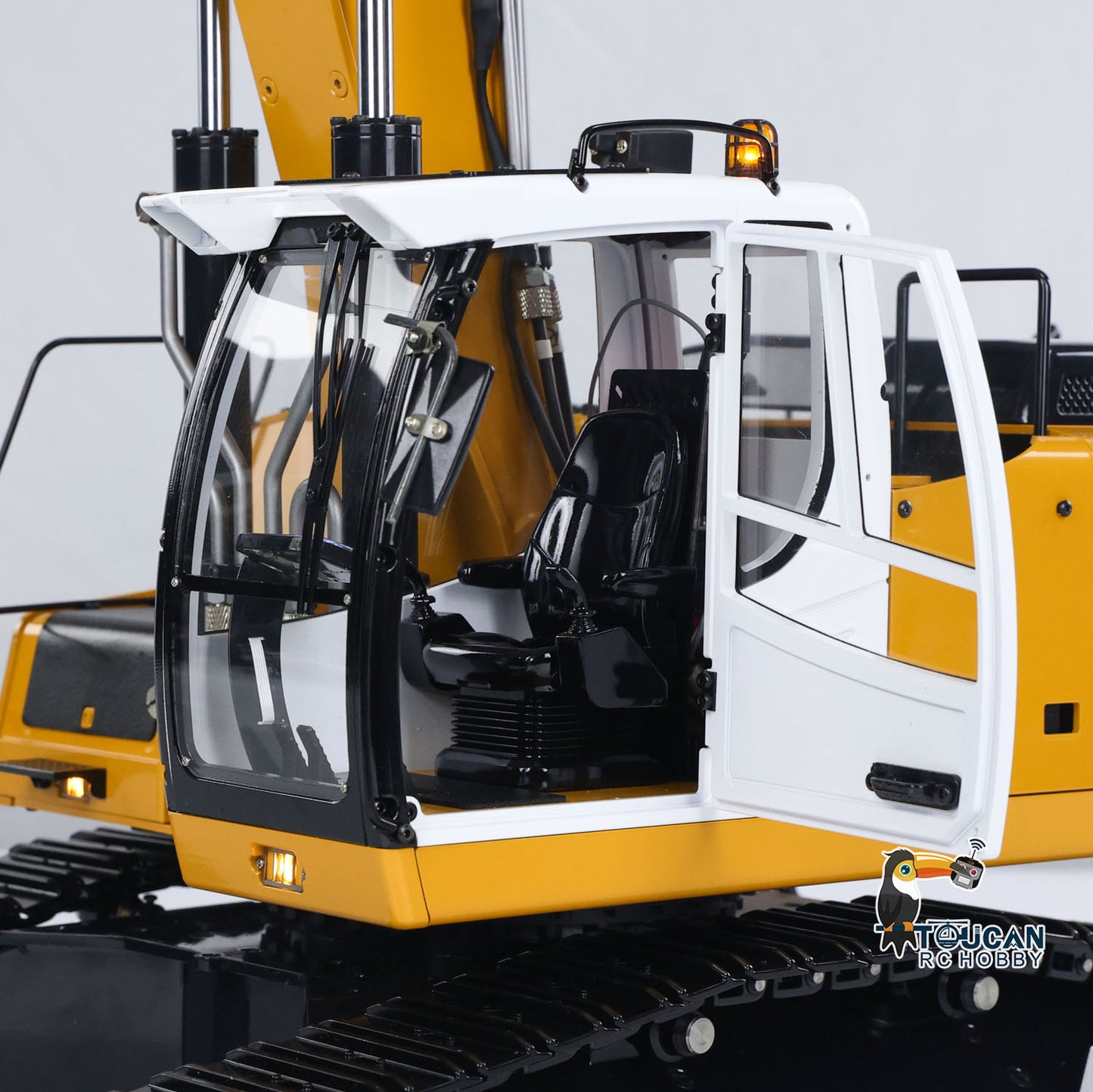 MTM 1/14 946 RC 2 Arms ARTR Metal Hydraulic Tracked Excavator Digger With Ripper Grab Tiltable Bucket