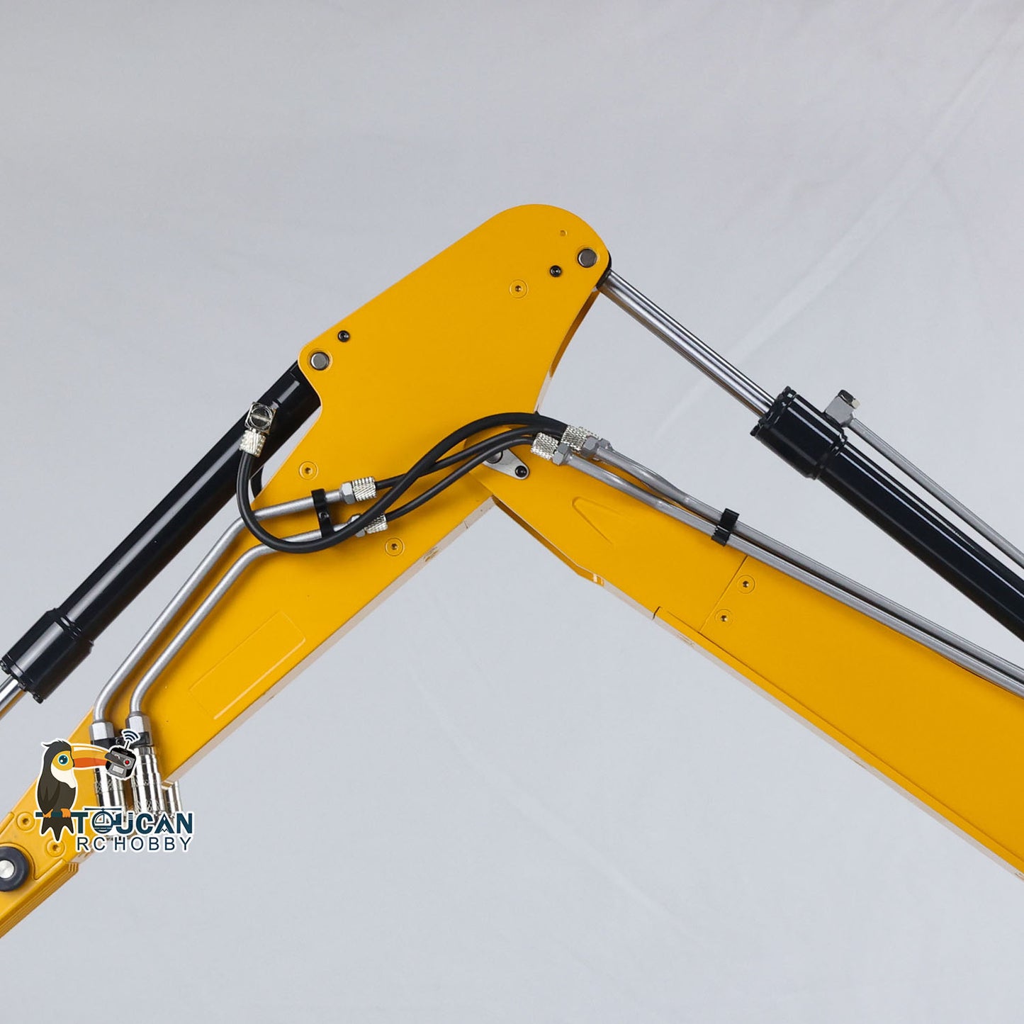 MTM 1/14 946 RC 2 Arms ARTR Metal Hydraulic Tracked Excavator Digger With Ripper Grab Tiltable Bucket