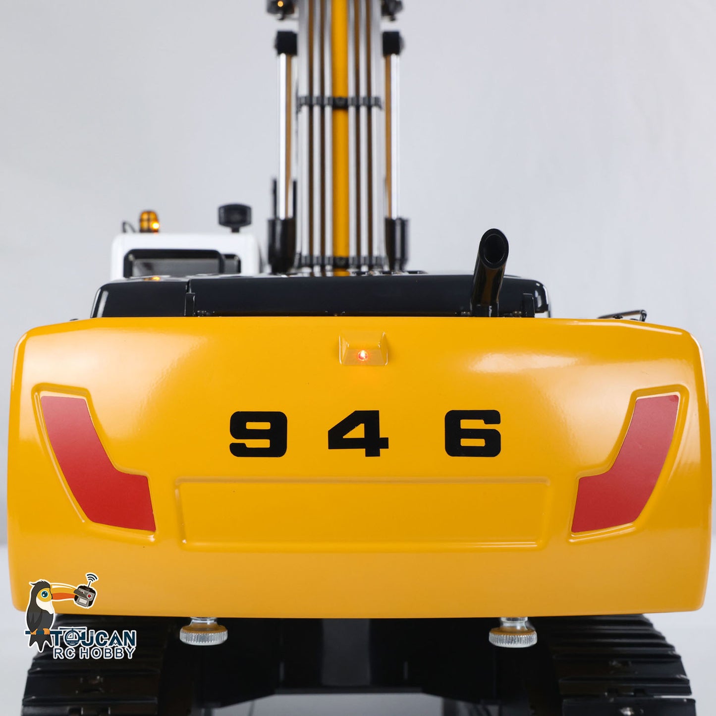 MTM 1/14 946 RC 2 Arms ARTR Metal Hydraulic Tracked Excavator Digger With Ripper Grab Tiltable Bucket