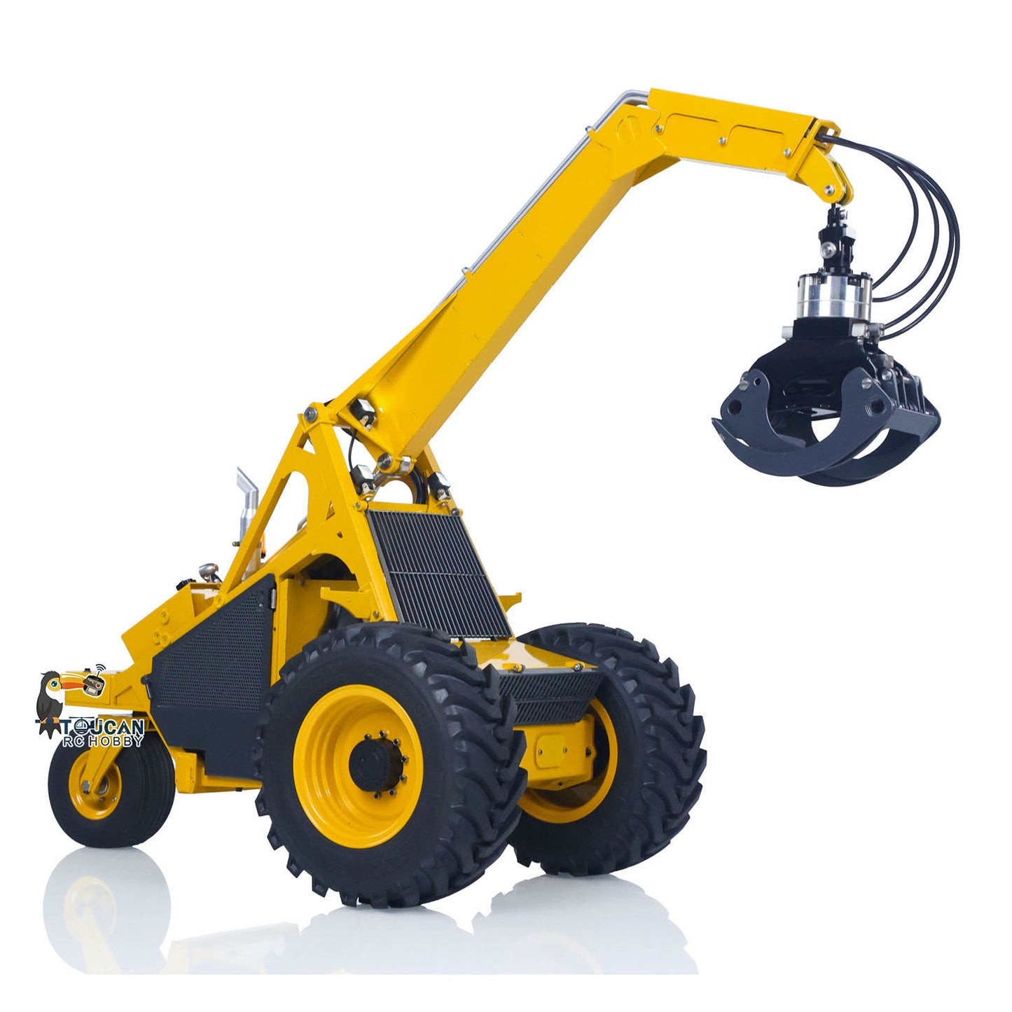 1/14 LESU AOUE 225A RC Hydraulic Log Loader Sugarcane Loader Grabber 4CH Valve Wheeled RTR Model Battery Radio