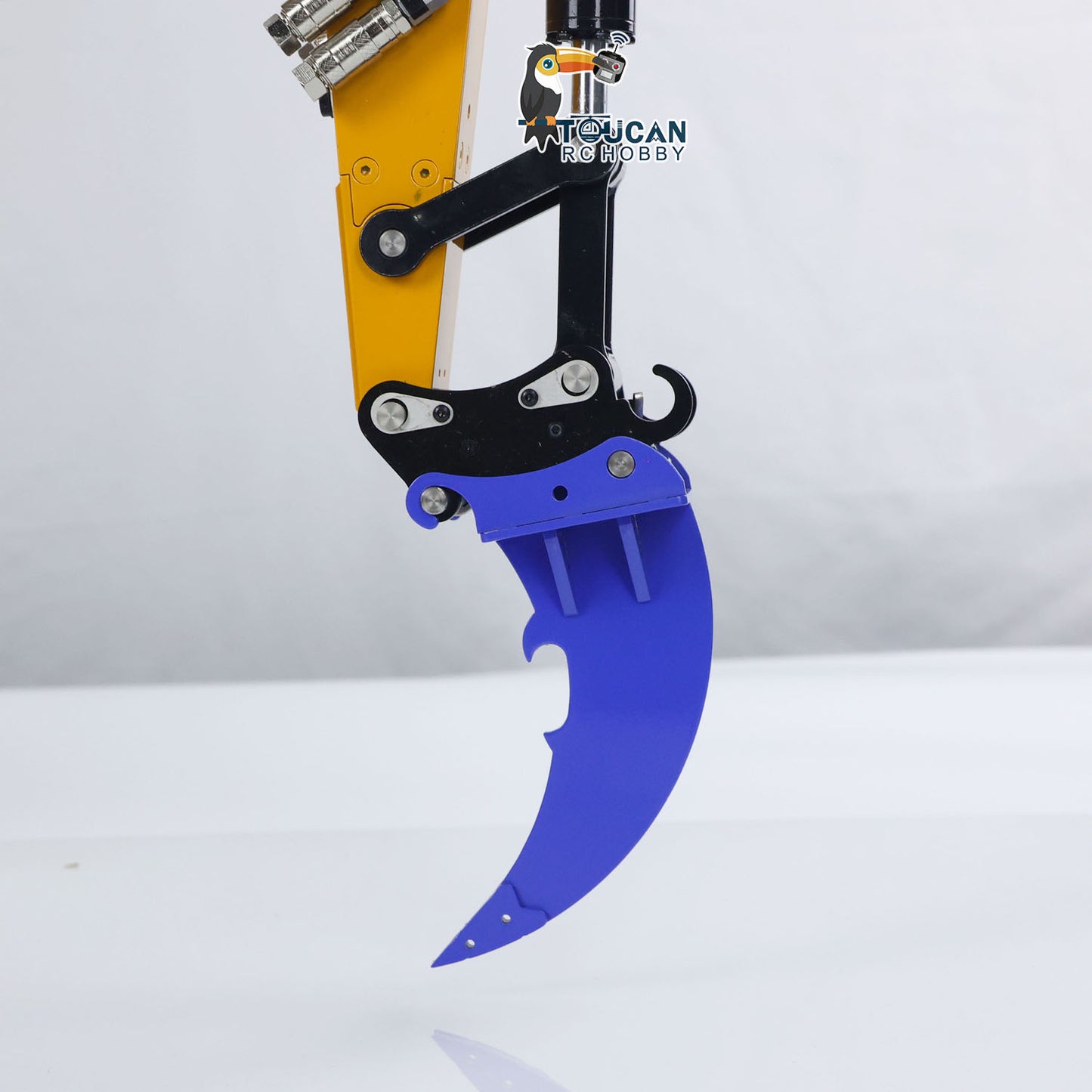 MTM 1/14 946 RC 2 Arms ARTR Metal Hydraulic Tracked Excavator Digger With Ripper Grab Tiltable Bucket