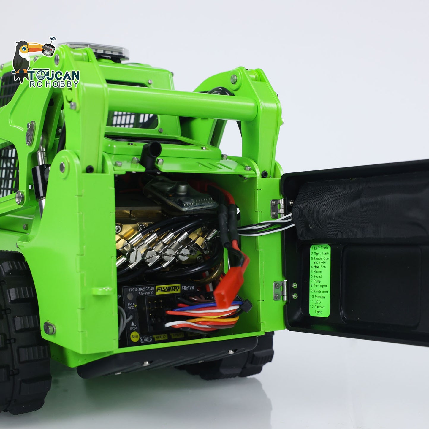 LESU 1/14 Aoue LT5 RC Hydraulic Skid-Steer Loader Electric Cleaner I6S Radio Battery RTR Remote Control Construction Car