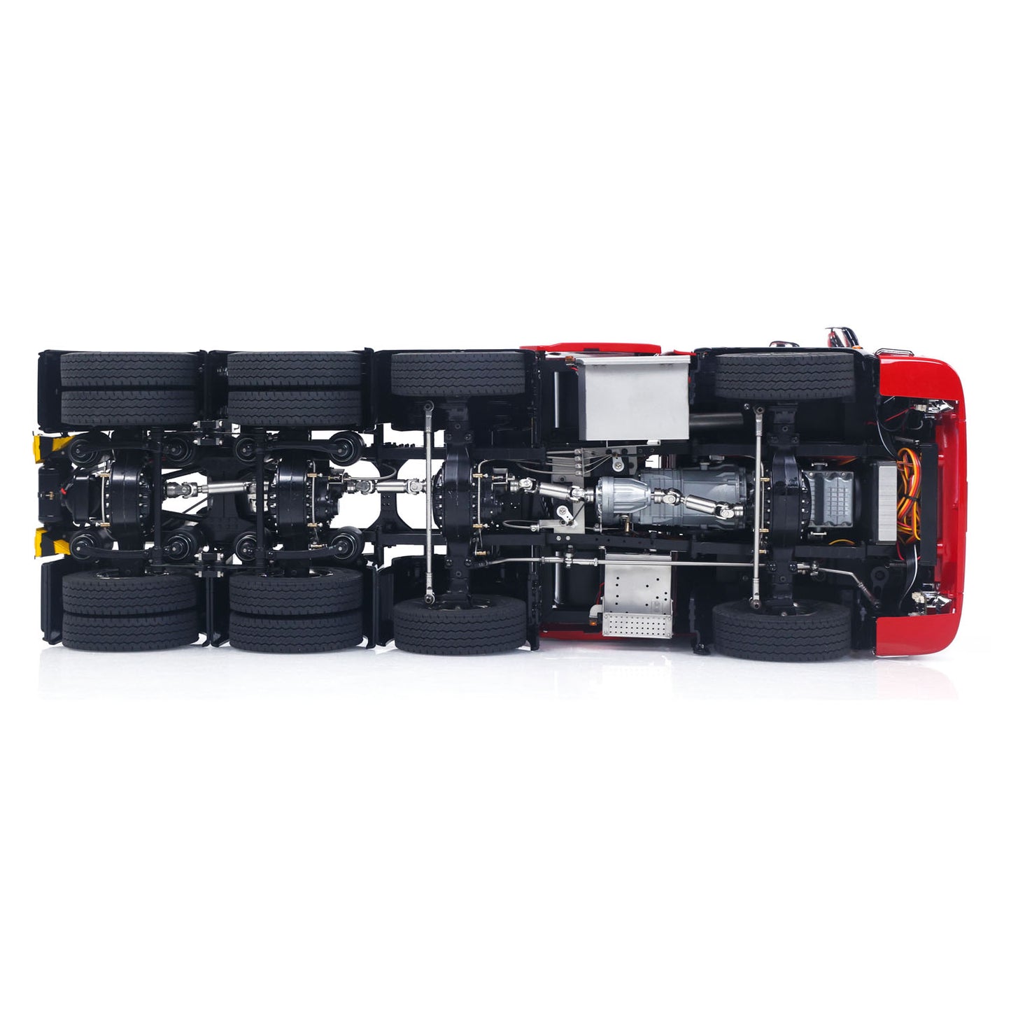 8X8 1/14 RC Tractor Truck 770S Metal Transmission W/ Transfer Case 3Speed Gearbox Light Sound System Painted Model No Charger