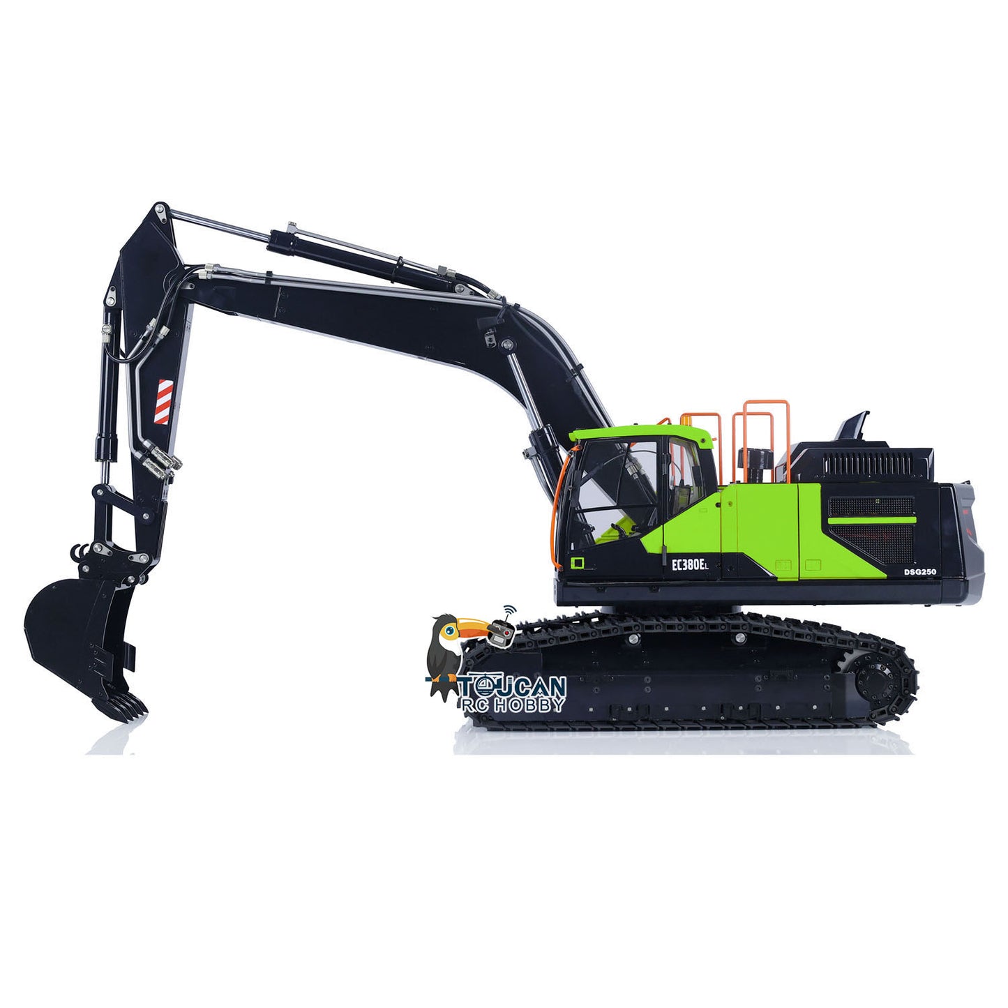 MTM 1/14 RC PNP EC380 3-Arms Metal Tracked Excavator Digger With Hydraulic Clamshell Bucket