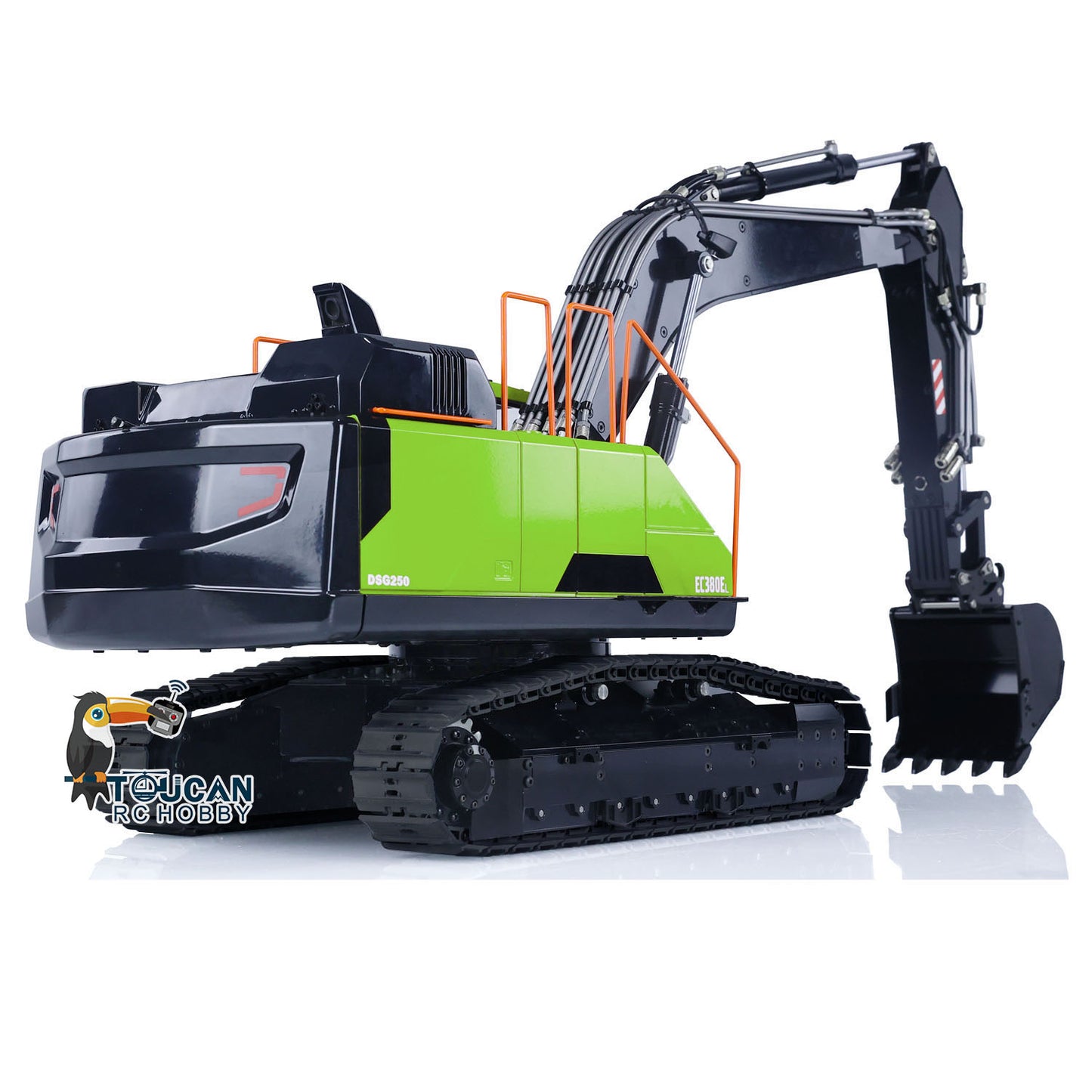 MTM 1/14 RC PNP EC380 3-Arms Metal Tracked Excavator Digger With Hydraulic Clamshell Bucket