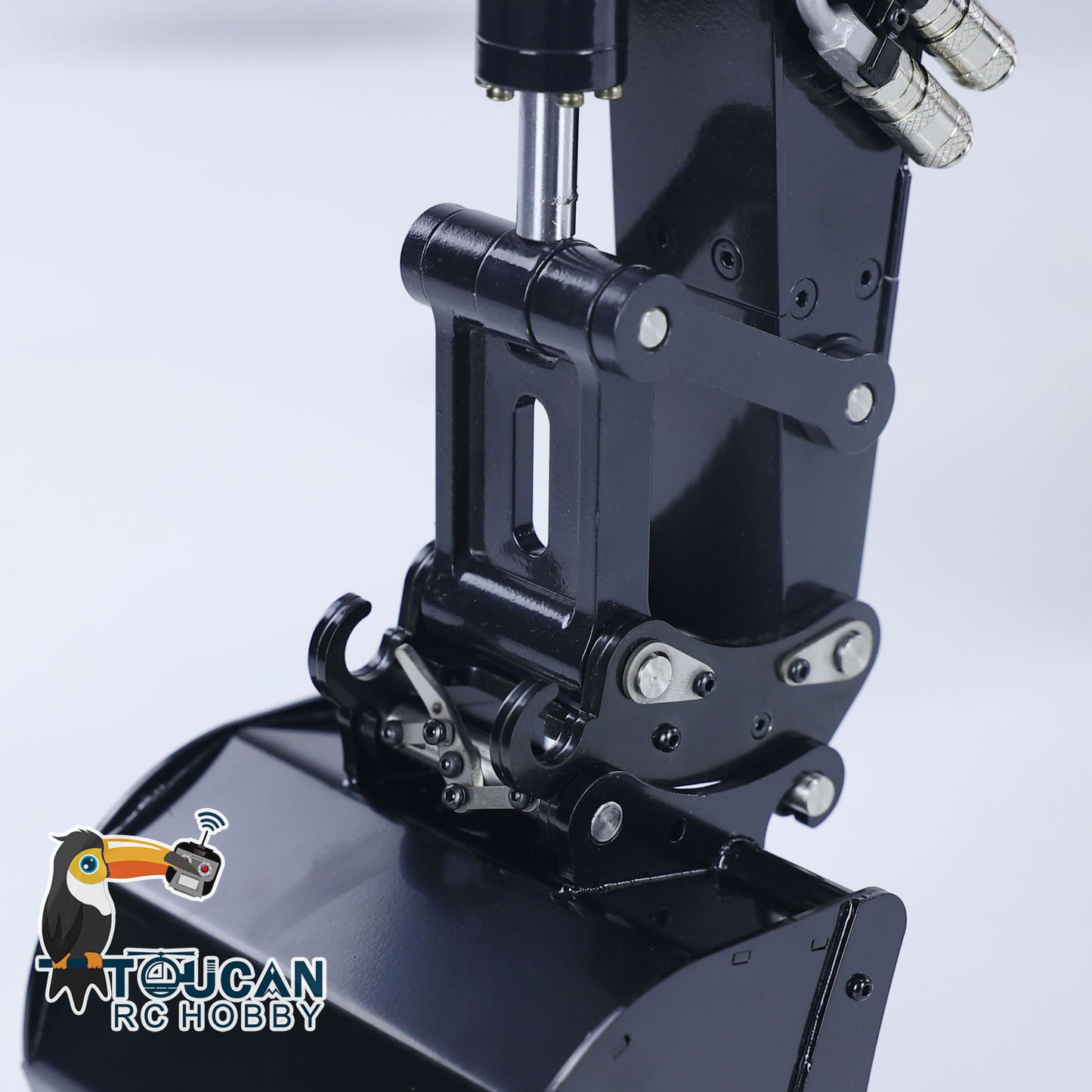MTM 1/14 EC380 RC 2 Arms Metal Hydraulic PNP Tracked Excavator Digger With Ripper Grab