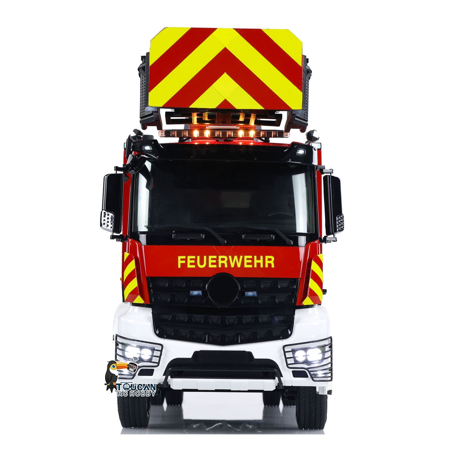 1/14 4X2 Metal Chassis Electric Lift Ladder Truck RC Fire Truck ST8 Radio 2Speed Full Metal Differential Axle