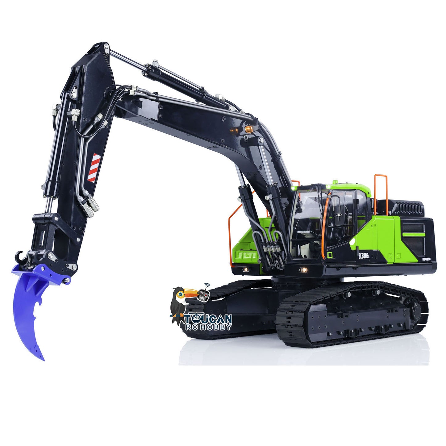 MTM 1/14 RC PNP EC380 3-Arms Metal Tracked Excavator Digger With Hydraulic Clamshell Bucket