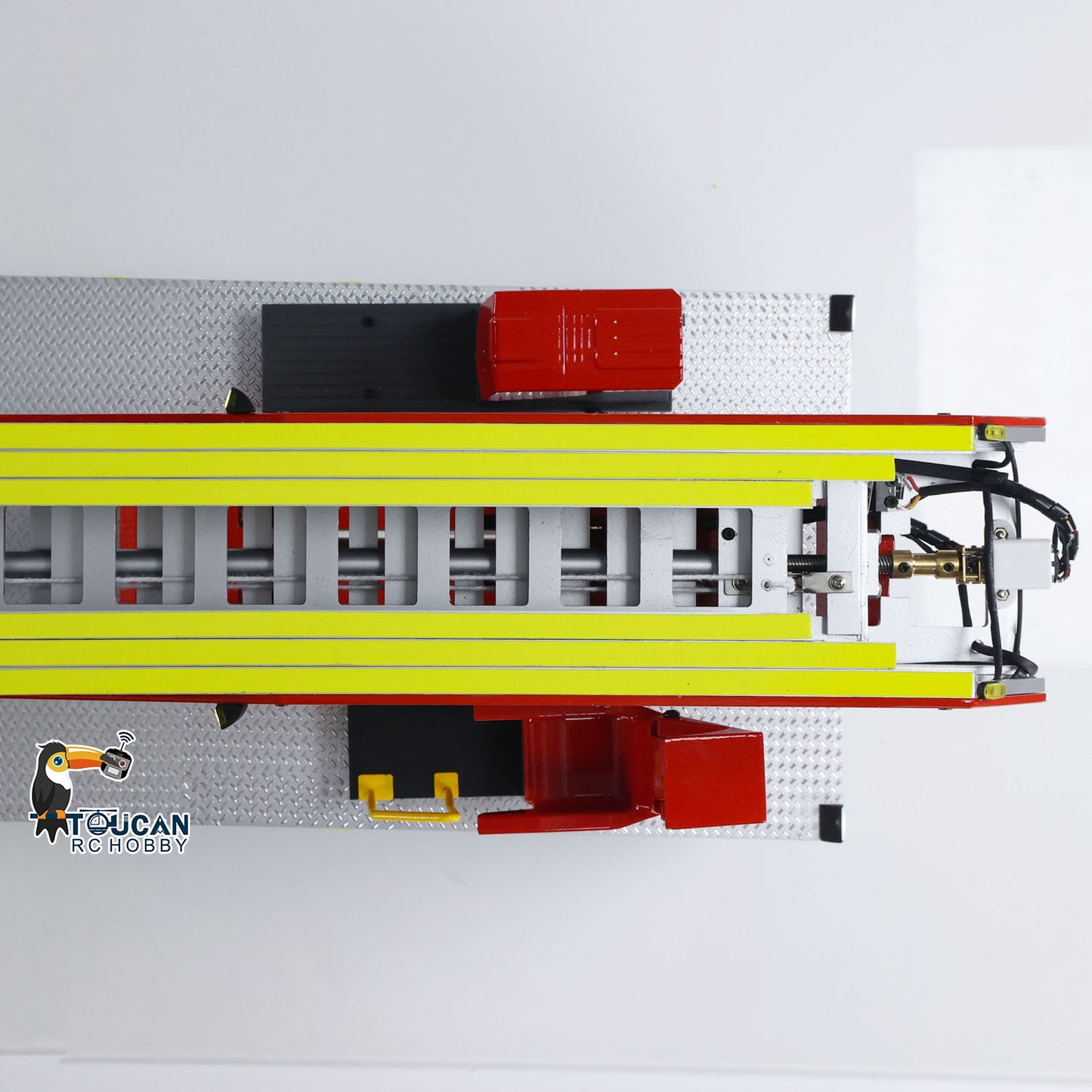 1/14 4X2 Metal Chassis Electric Lift Ladder Truck RC Fire Truck ST8 Radio 2Speed Full Metal Differential Axle