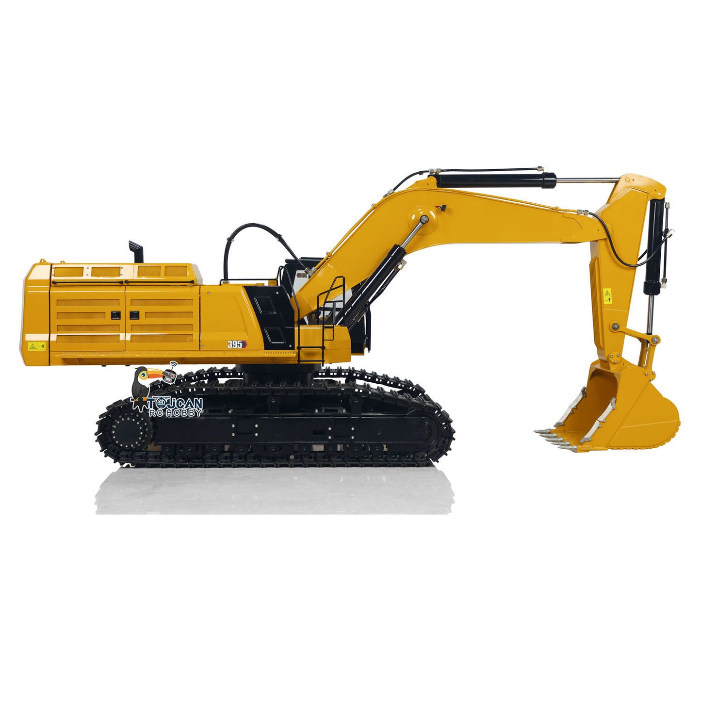 Huge 1/8 RC Hydraulic Excavator 395 Metal Heavy Duty Digger RTR Radio Controlled Construction Vehicles Models Flysky Radio