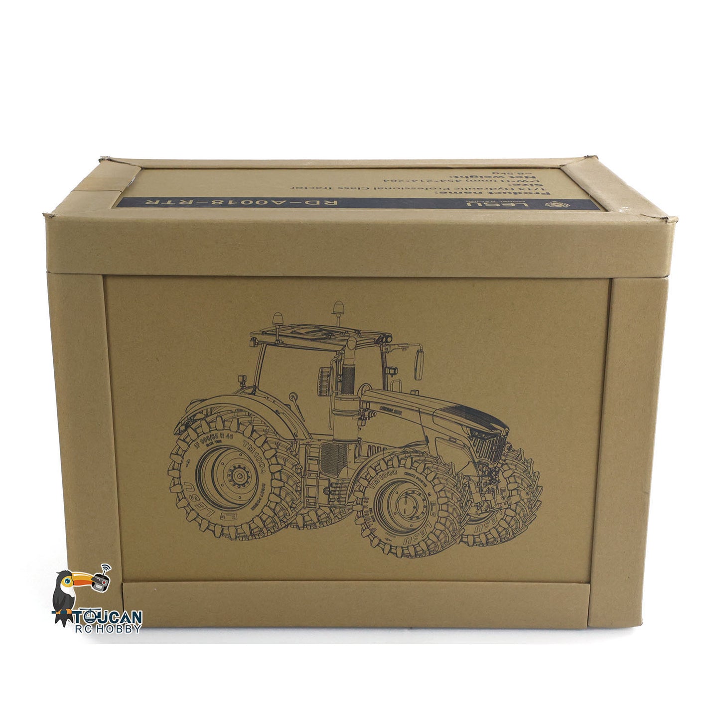 LESU AOUE 1050 4x4 1/14 Hydraulic Metal RC Tractor With Radio Battery Smoke Unit Upgrade Sound System