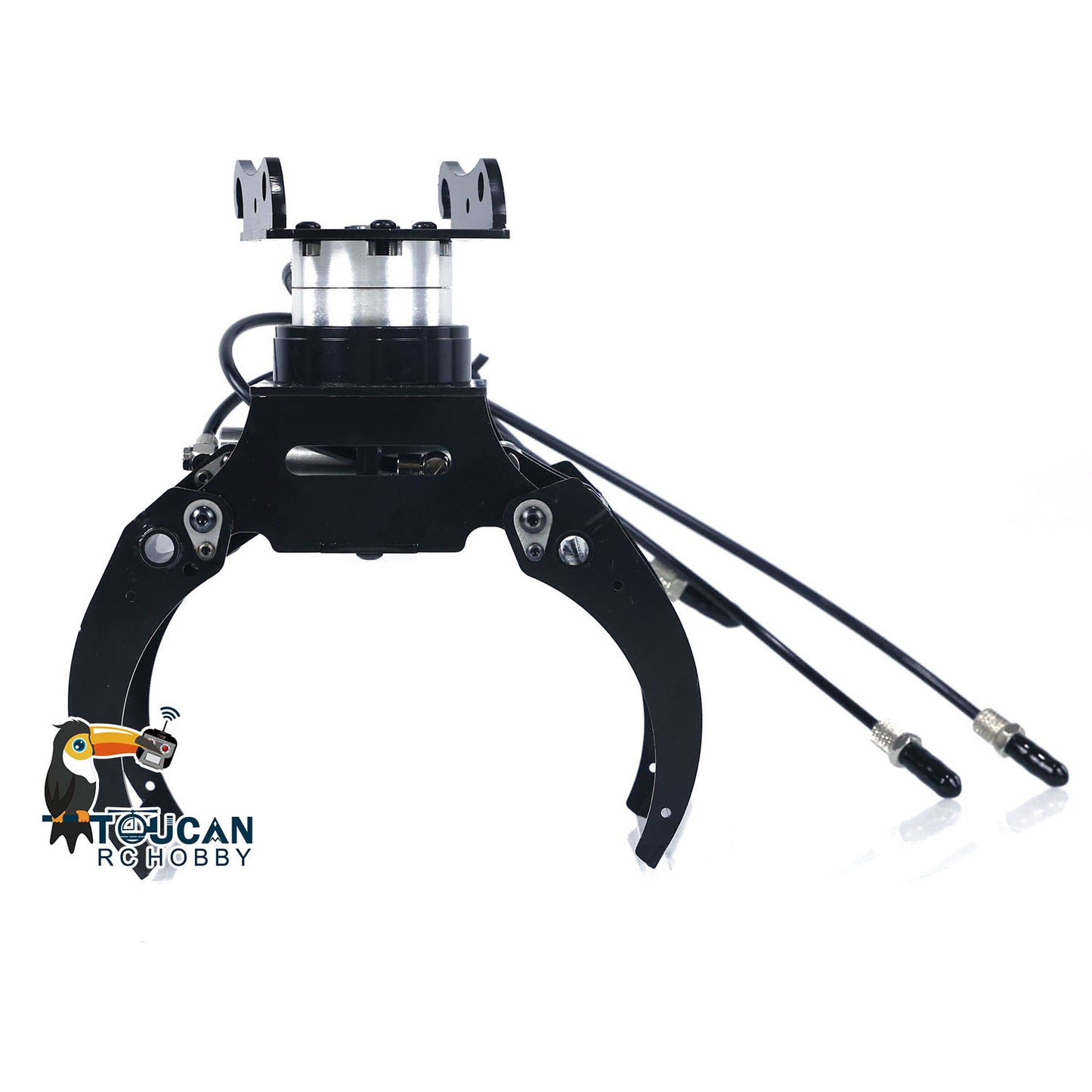 MTM Métal Hydraulique Inclinable Godet Rotatif Flèche Télescopique Griffe pour 1/14 EC380 946 RC Excavatrice Hydraulique Excavatrice