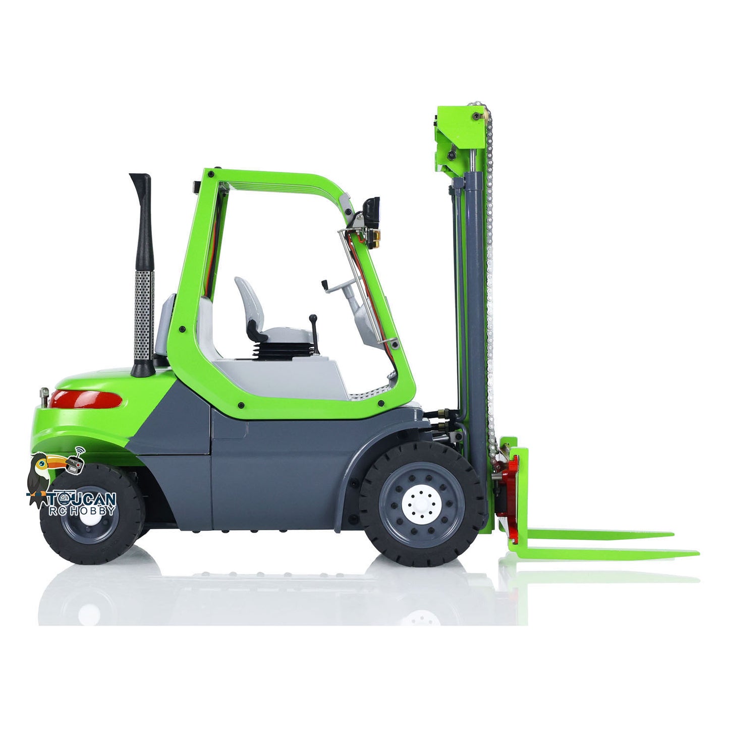 1/14 Hydraulic RC Forklift Wheeled Transfer Car Metal Construction Vehicles