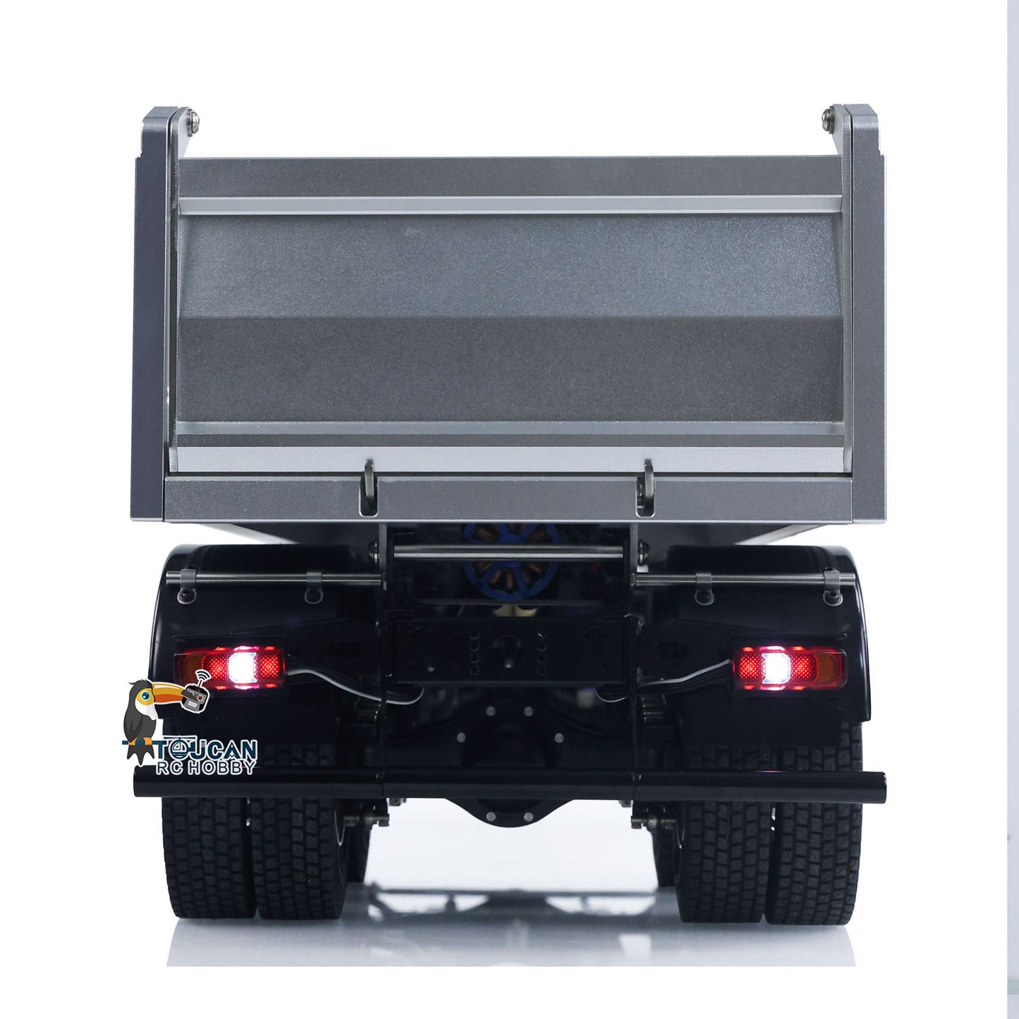 US STOCK 3348 Metal Chassis 1/14 RC Hydraulic Dumper 2Speed Gearbox Radio Controlled Tipper Model Car Differential Axle Light Sound Radio