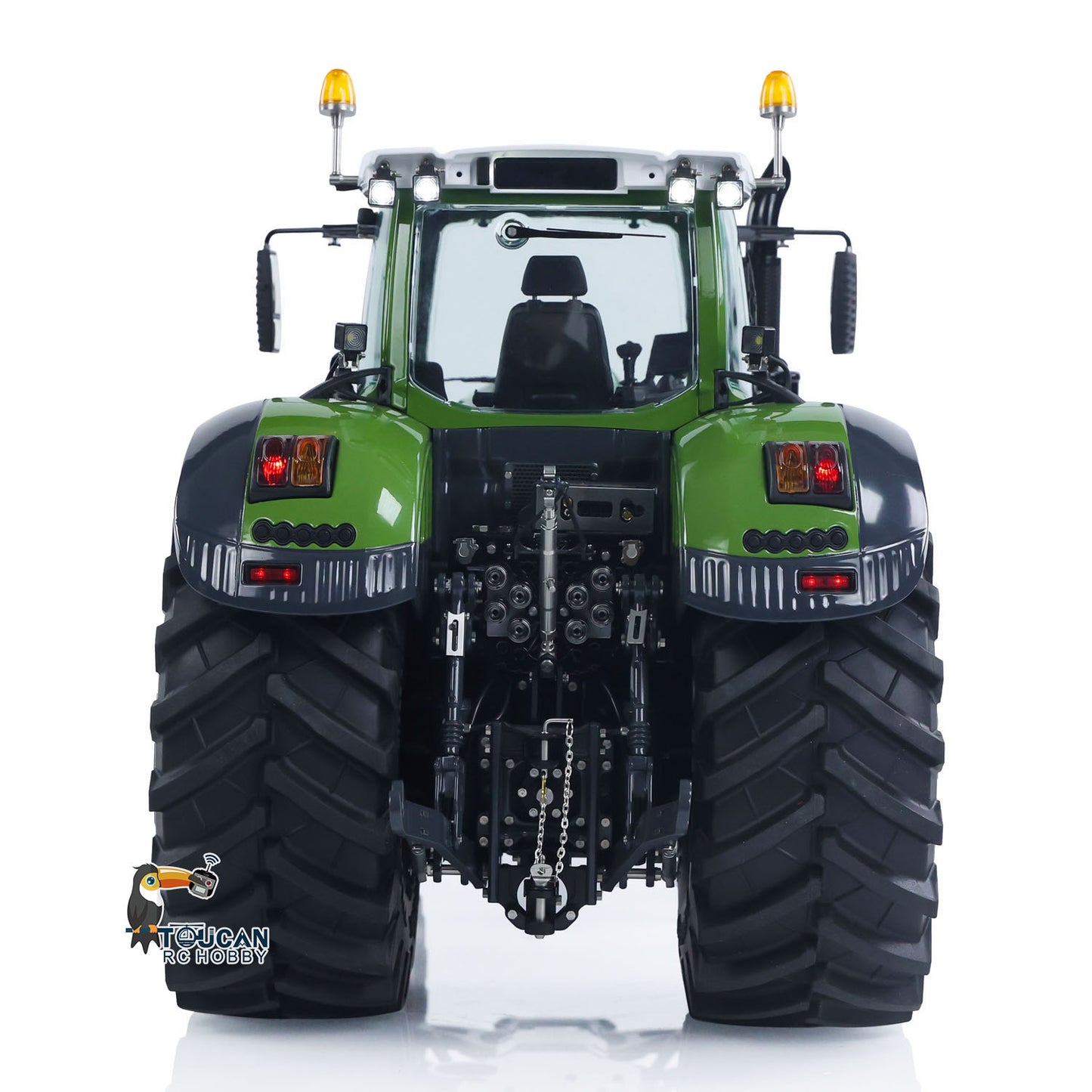 LESU AOUE 1050 4x4 1/14 Tracteur RC hydraulique en métal avec radio, batterie, unité de fumée, système sonore de mise à niveau