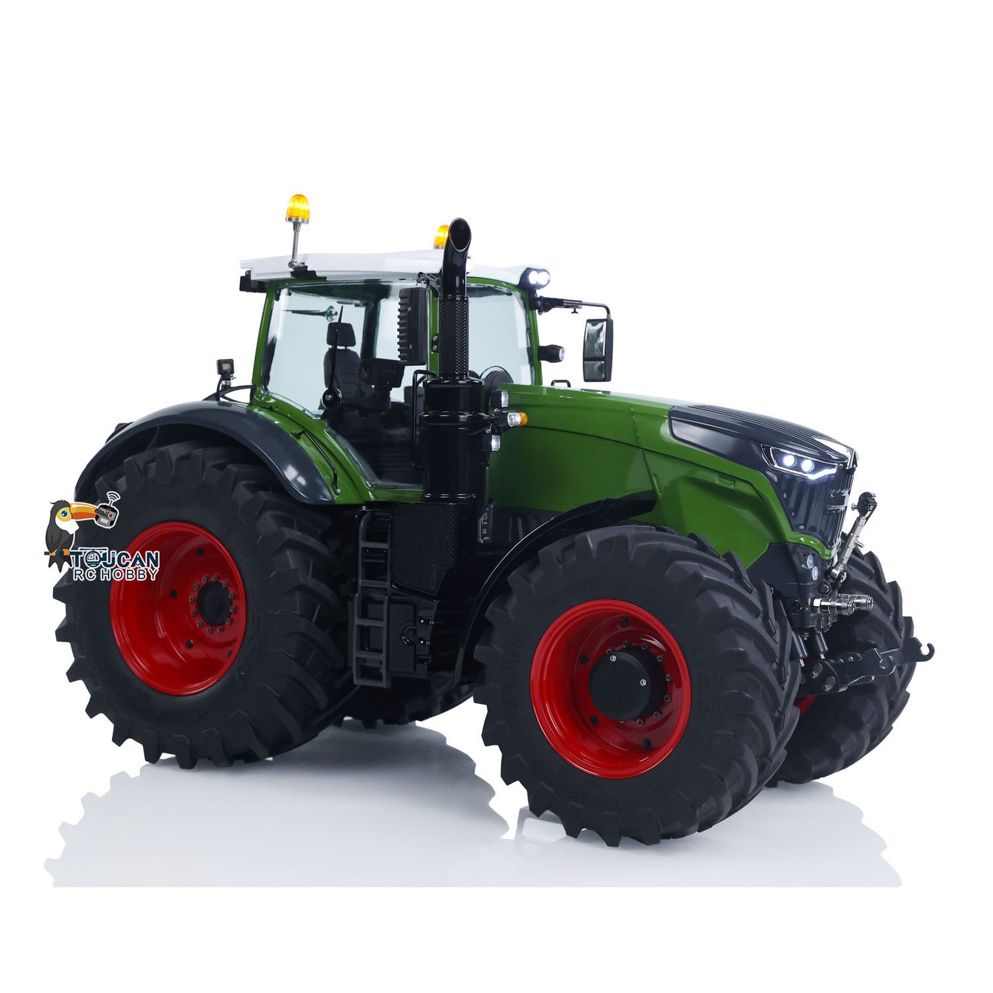 LESU AOUE 1050 4x4 1/14 Tracteur RC hydraulique en métal avec radio, batterie, unité de fumée, système sonore de mise à niveau