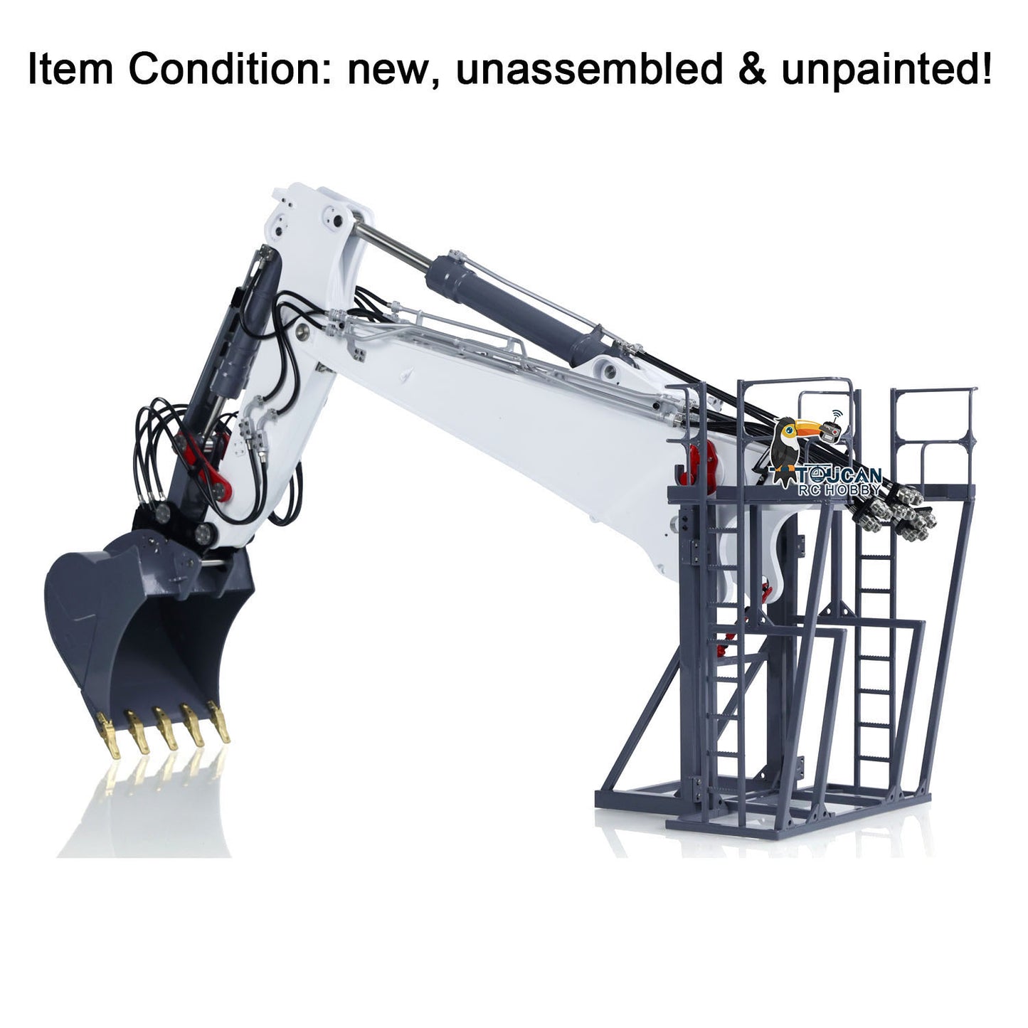 LESU LR960 KIT 1/14 RC Full Hydraulic Demolition Excavator Digging Arm DIY Model