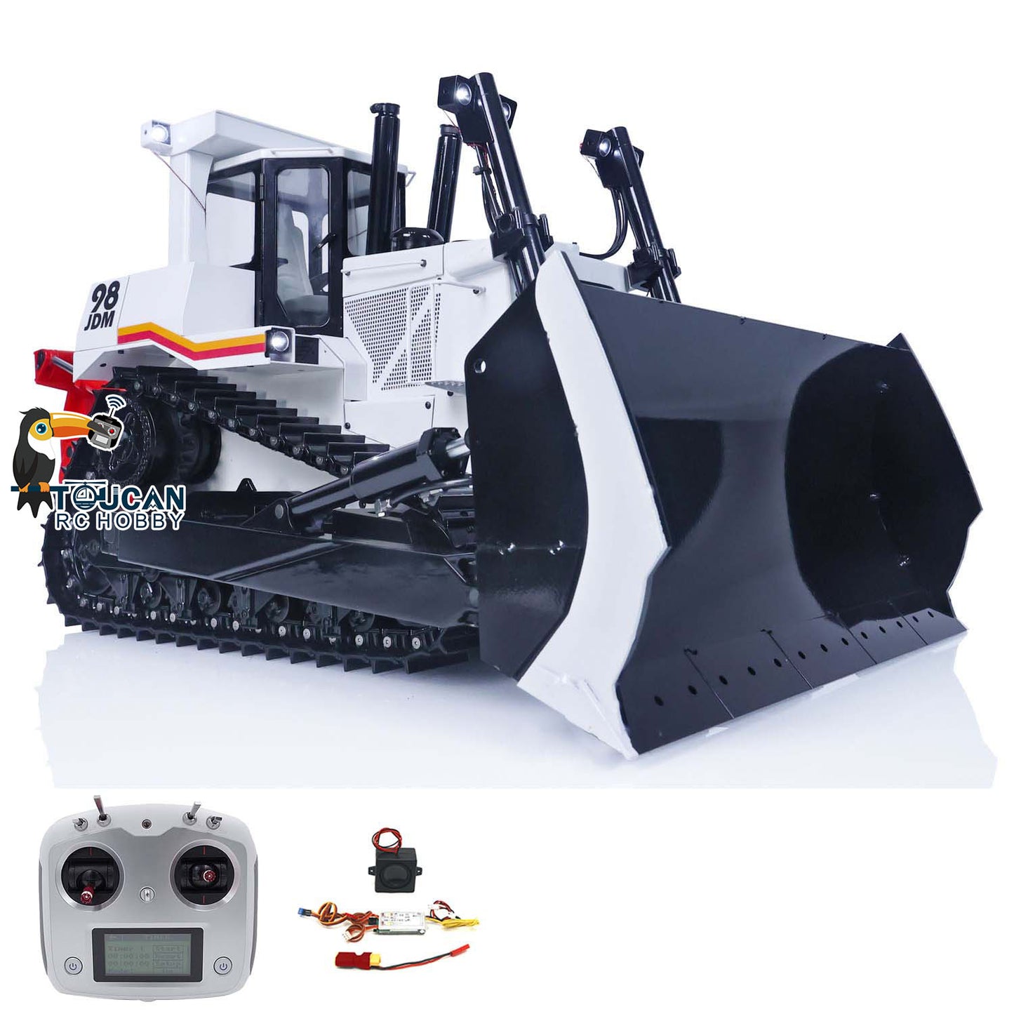 JDM-98 1/14 JDMODEL DXR2 Metallhydraulik RC PNP Bulldozer mit 201 neuem Soundsystem