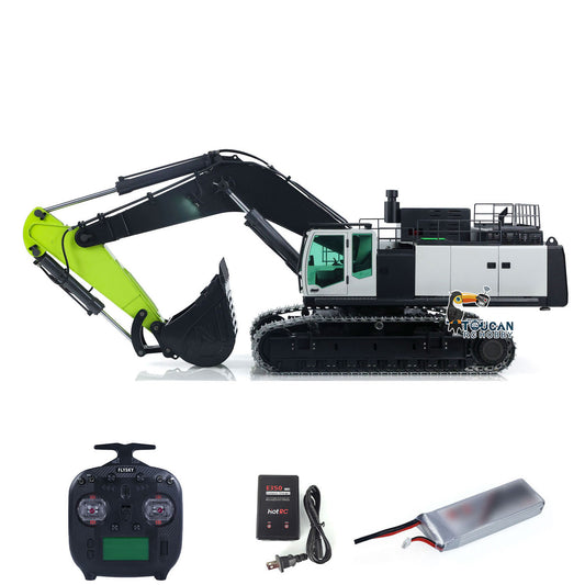 US STOCK Metal RC Hydraulic Excavators 1/12 ZE960G Double Pump RTR Radio Control Digger Construction Vehicle Model Smoke Unit