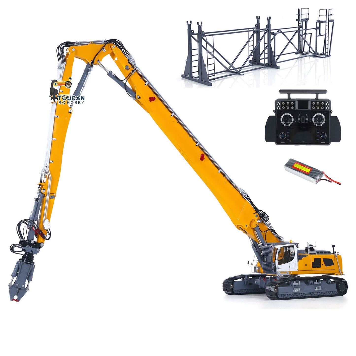 LESU 1/14 RC Full Hydraulic Demolition Excavator LR960 RTR Digger Frsky XE Radio RTR Version 960