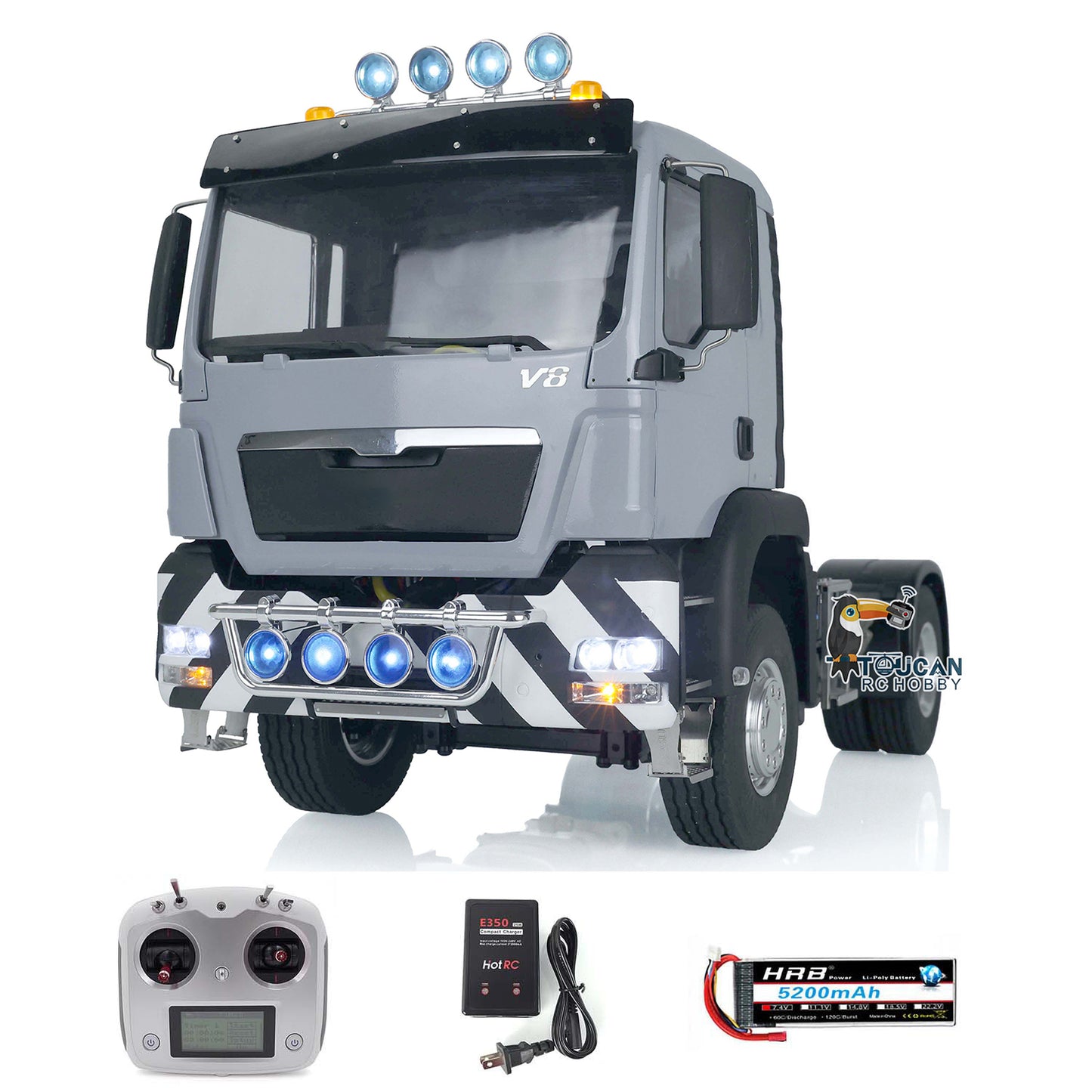 Camions tracteurs LESU RC 1:14 pour voiture TGS 4x2 RTR