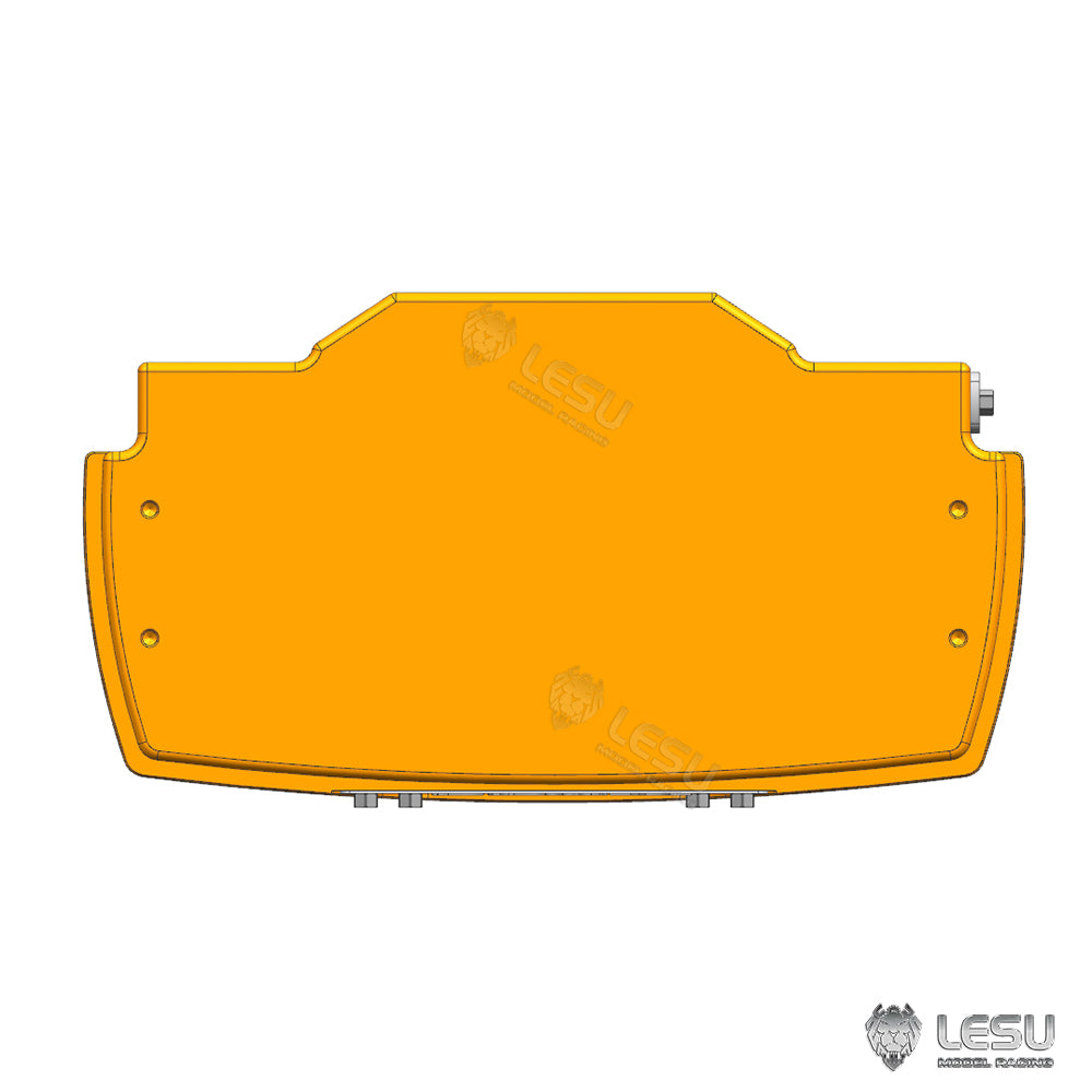 Pre-Order Aluminum Alloy & Brass Front Weight Increasing Module Rear Counterweight for LESU 1/14 Hydraulic RC Tractor AOUE 1050 Farm Truck DIY
