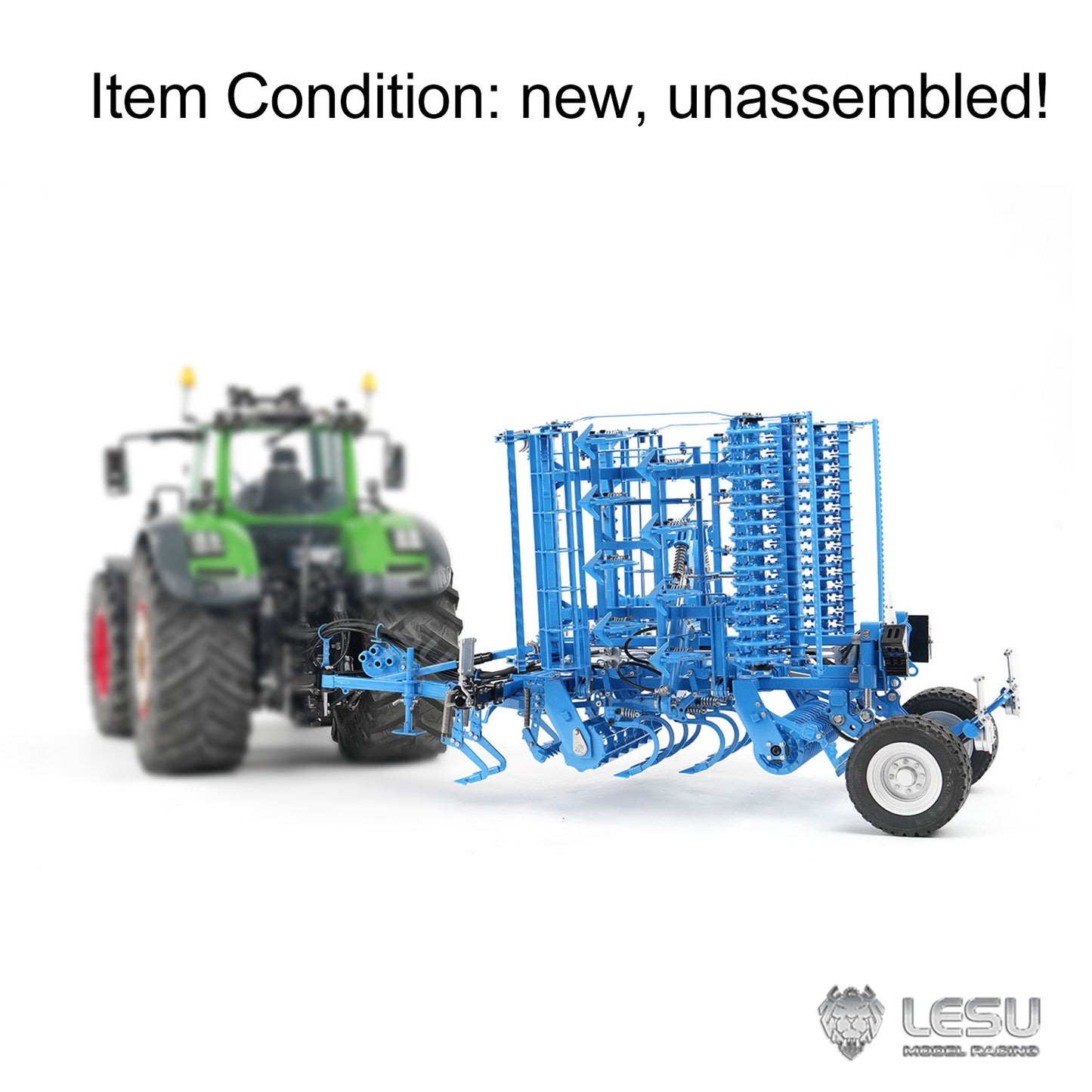 K500 Metal Seedbed Pre-sowing Soil Preparation Machine KIT for LESU 1/14 RC Hydraulic Agricultural Car Tractor AOUE 1050 Painted or Unpainted