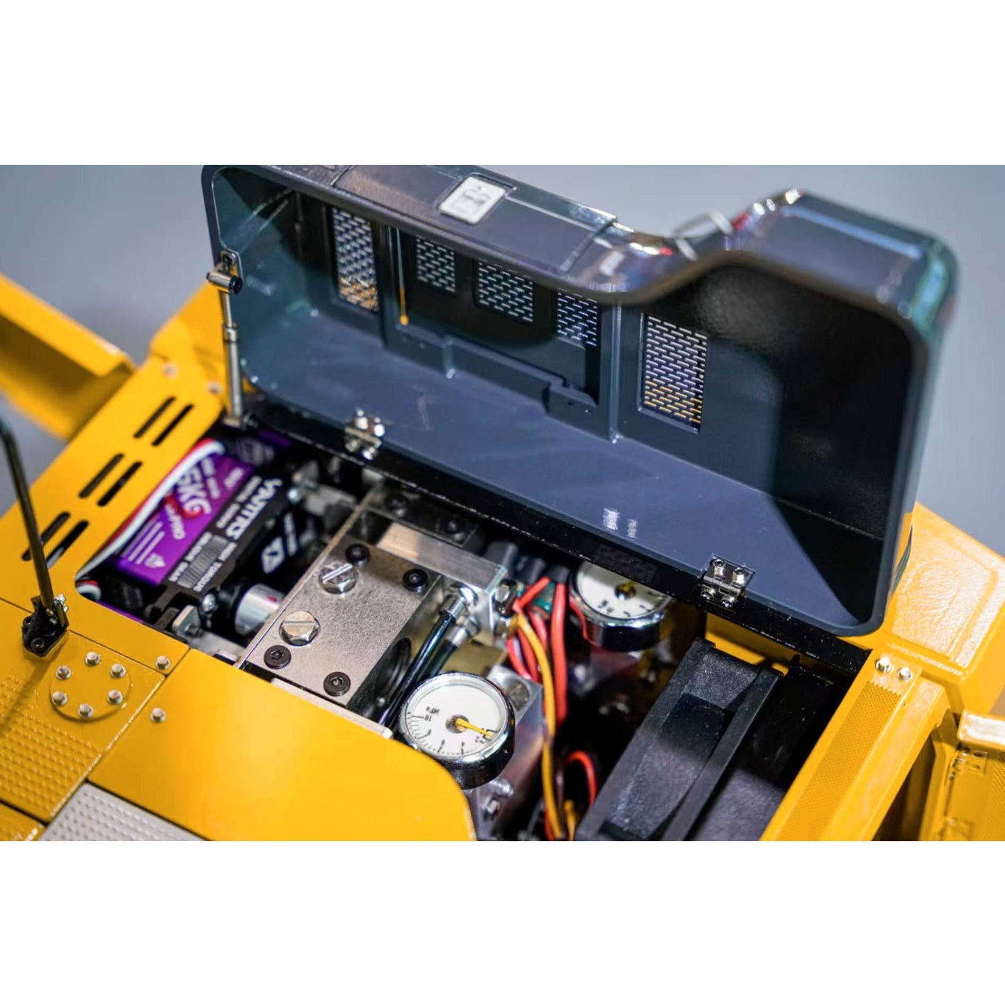 Super Frog 3 Pumps 9CH Valve 1/14 RC Hydraulic Excavator E400 Pro Metal Digger Frsky X12 Radio 5D Rocker Joystick