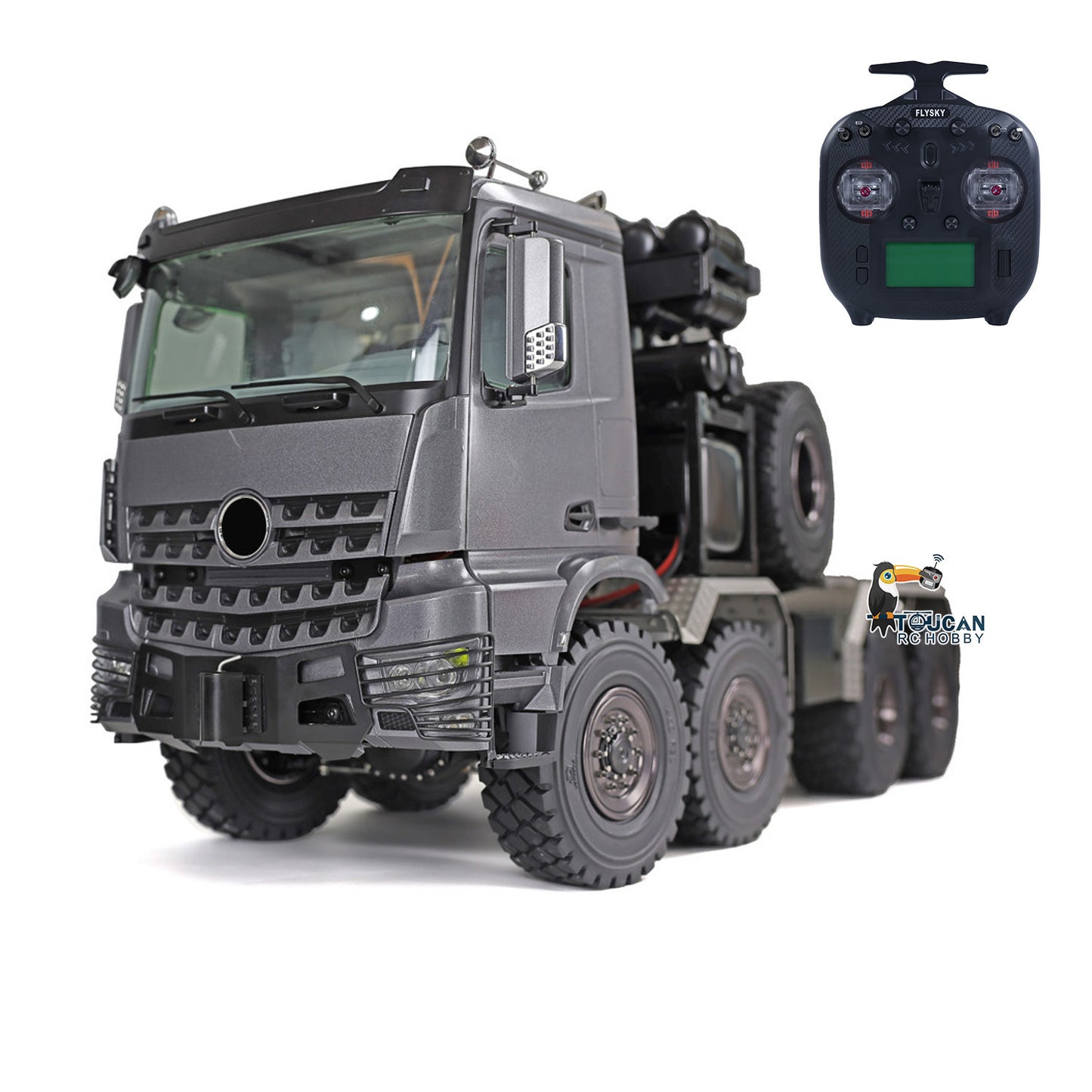 Camion tracteur tout-terrain RC en métal 8x8 1/14 JDM-189
