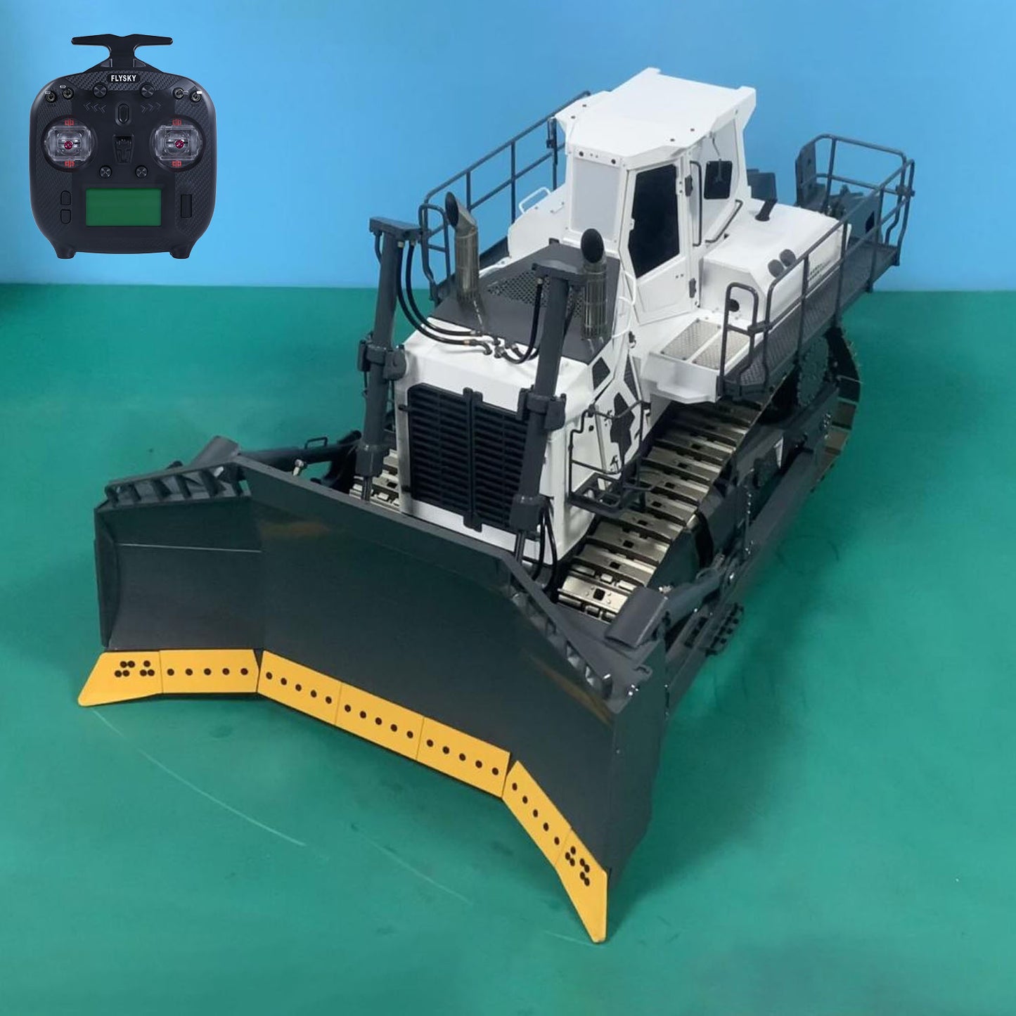 1/14 Remote Control Hydraulic Bulldozer LR776 VAY 776 Metal RC Dozer 5CH Valve Construction Vehicle Model Radio Light Sound
