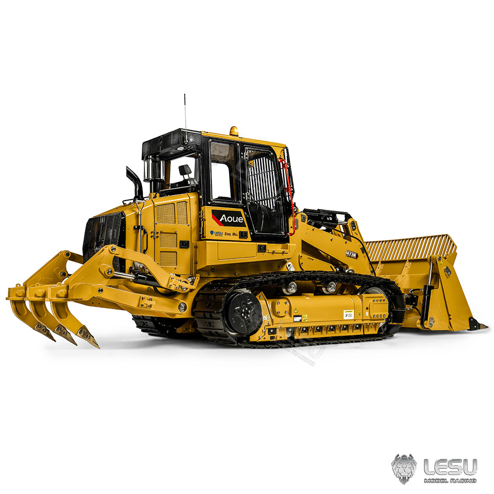 LESU 1/14 RC Hydraulic Loader Upgrade 973K Tracked Car Openable Bucket Rear Plow Painted Assembled PNP