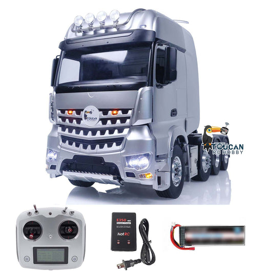 8X8 Remote Control Tractor Trucks 1:/14 RTR RC Cars Metal Chassis Equipment Rack