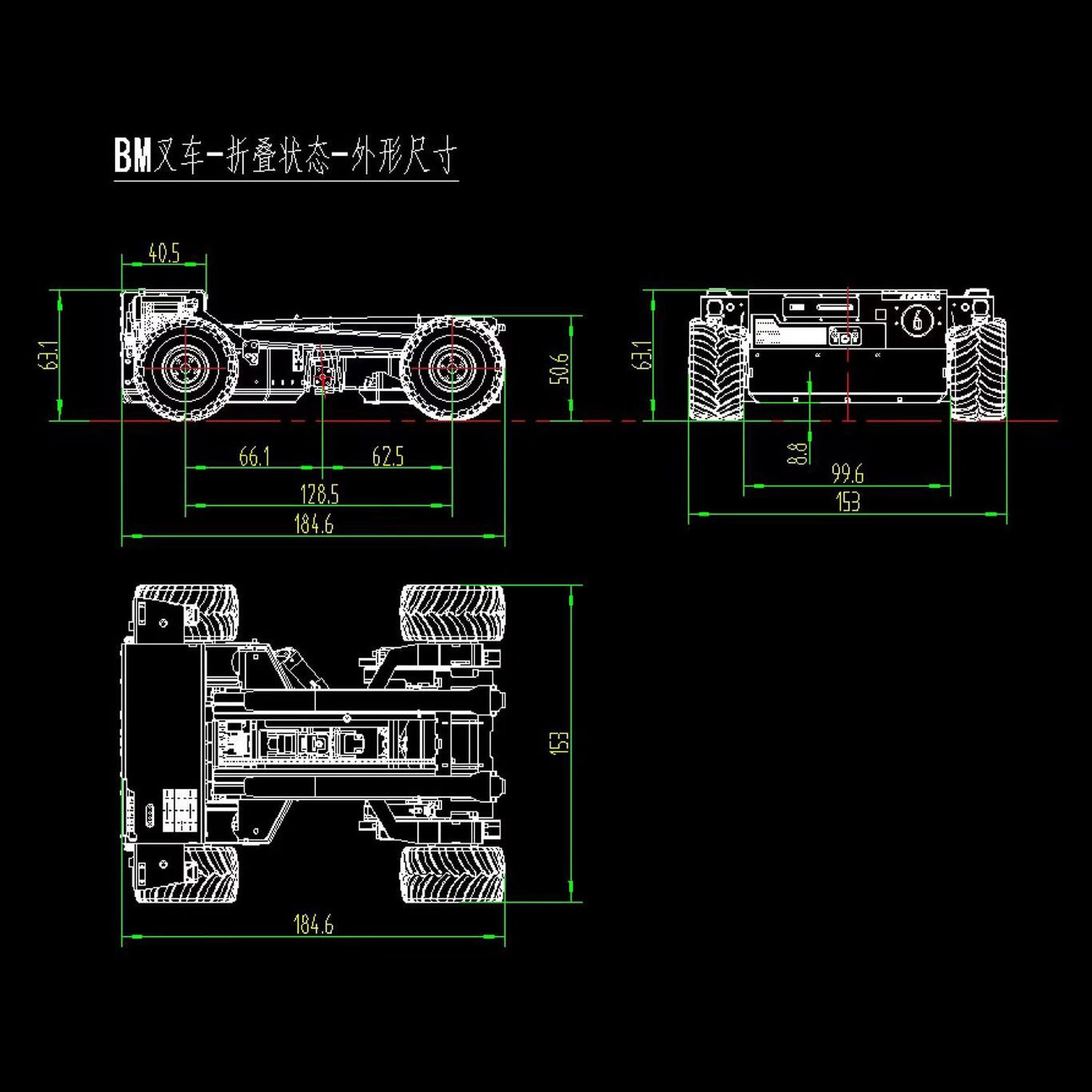 Super Frog Metal 1/14 Hydraulic Remote Control Foldable Forklift BM214 5 Valves Lights Sounds Frsky Radio Battery Storage Box