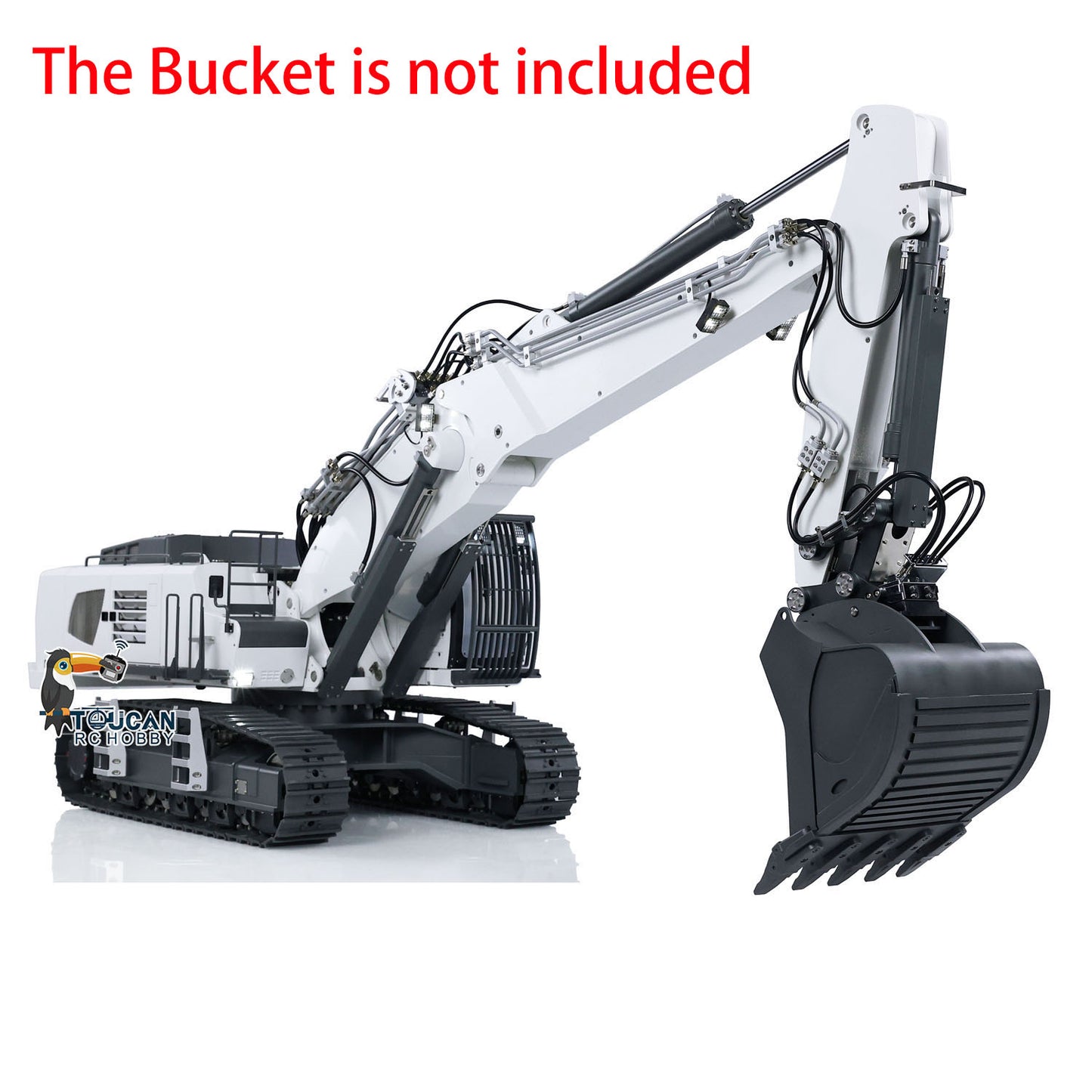 CUT 1/14 K970-301S 3 Arme, lackiert, montiert, RTR, hydraulischer RC-Bagger mit Tamden XE-Sender