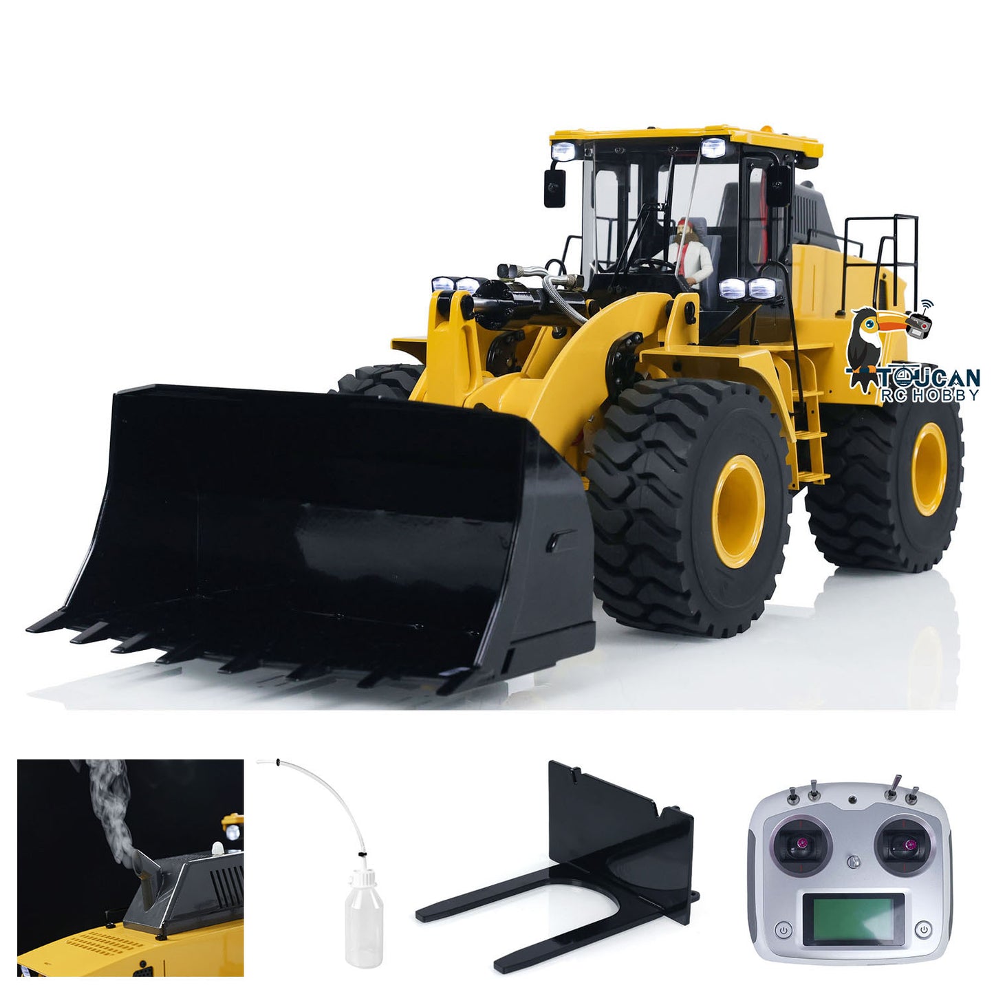 1/14 WA470 980L Hydraulic RC Loader With Smoke PNP