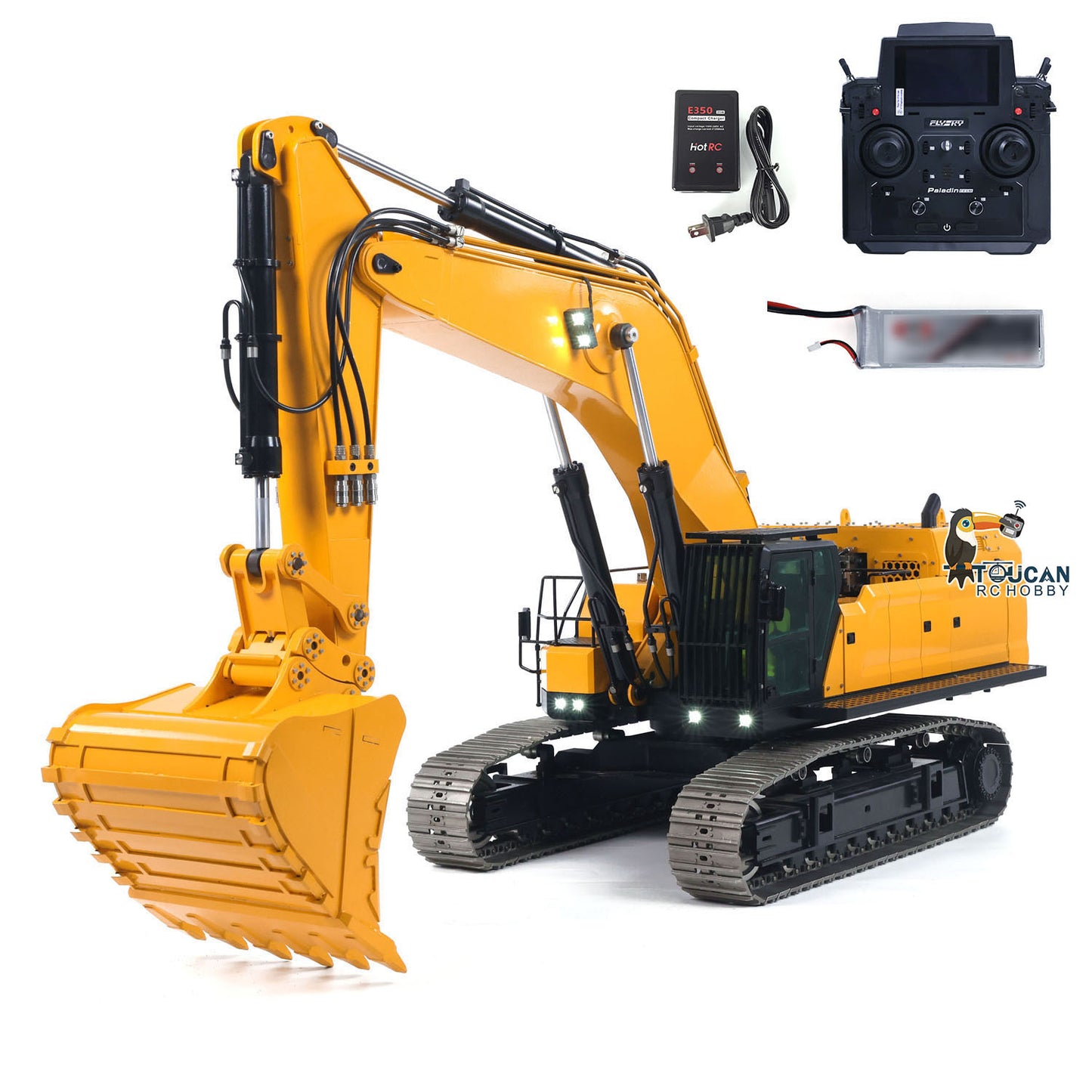 1/14 RC Hydraulic Heavy Excavator 395F Metal Digger RTR 1.0L Dual Pump Paladin PL18EV LITE Radio