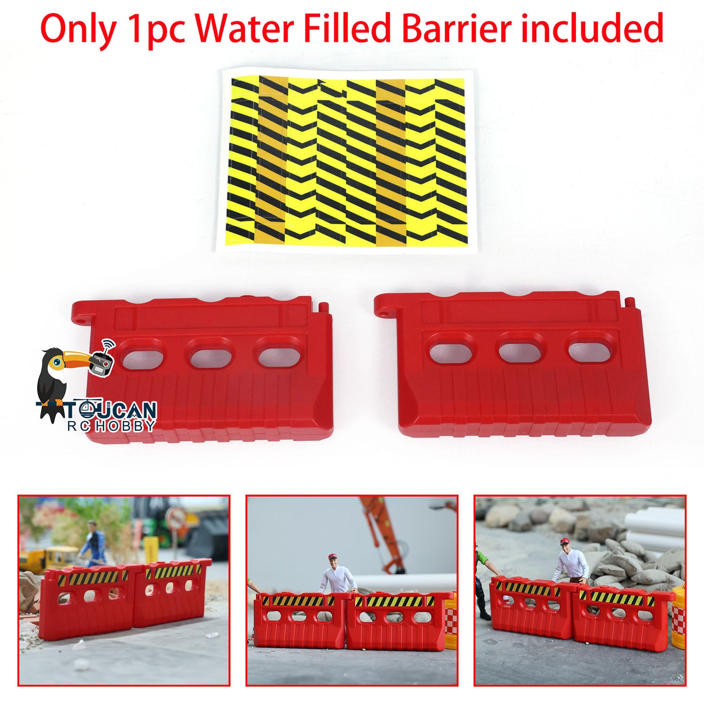 Dekorative Verkehrszeichen-Absperrkegel-Leitplanken-Absturz-Eimer für DIY