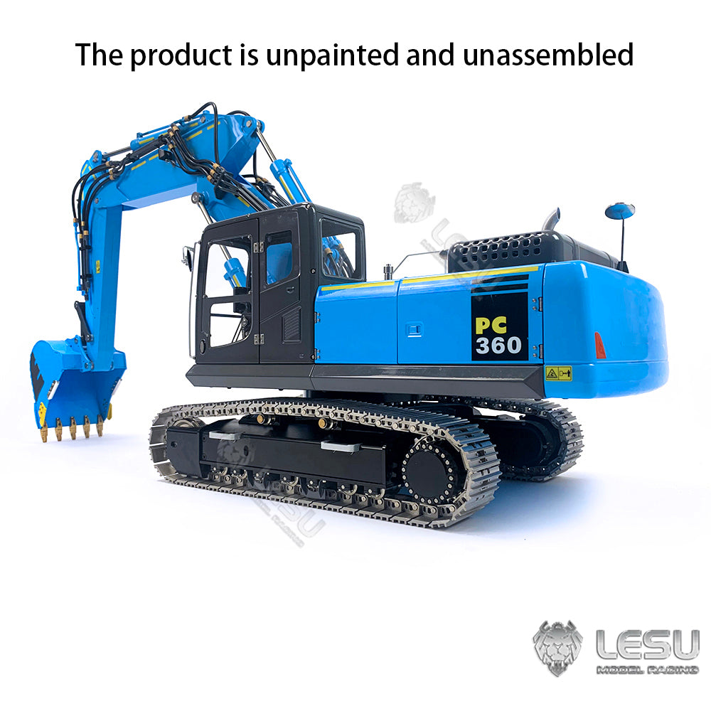 LESU 1/14 RC Hydraulische Bagger AOUE-ET36L 3-Arme Komatsu PC360 Elektrische Bagger Kits
