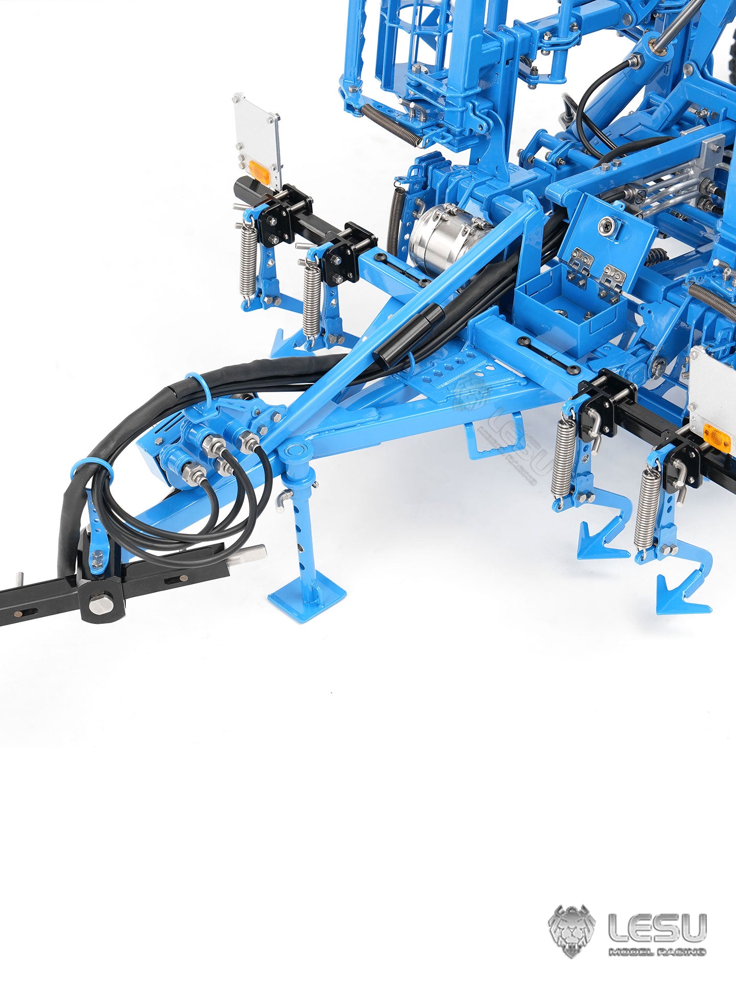 LESU Metal K500 Seedbed Pre-sowing Soil Preparation Machine Planter Plough for 1/14 RC Hydraulic Tractor Car AOUE 1050 Model